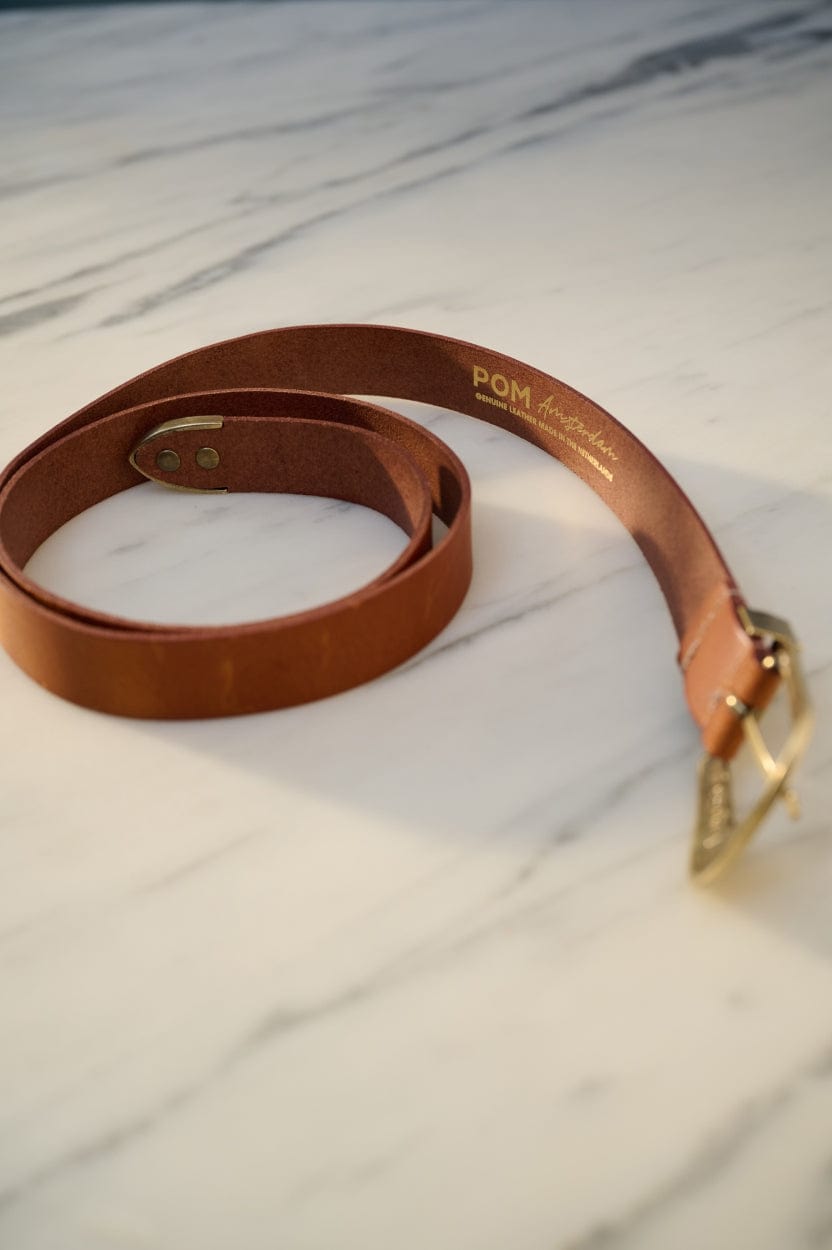 POM Amsterdam Belts CEINTURE - Billie Leather Chestnut