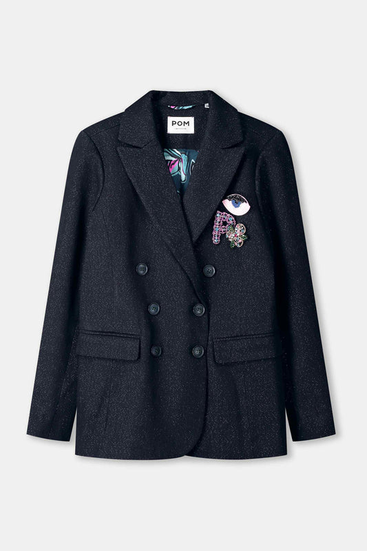 POM Amsterdam Blazers BLAZER - Dark Shimmer