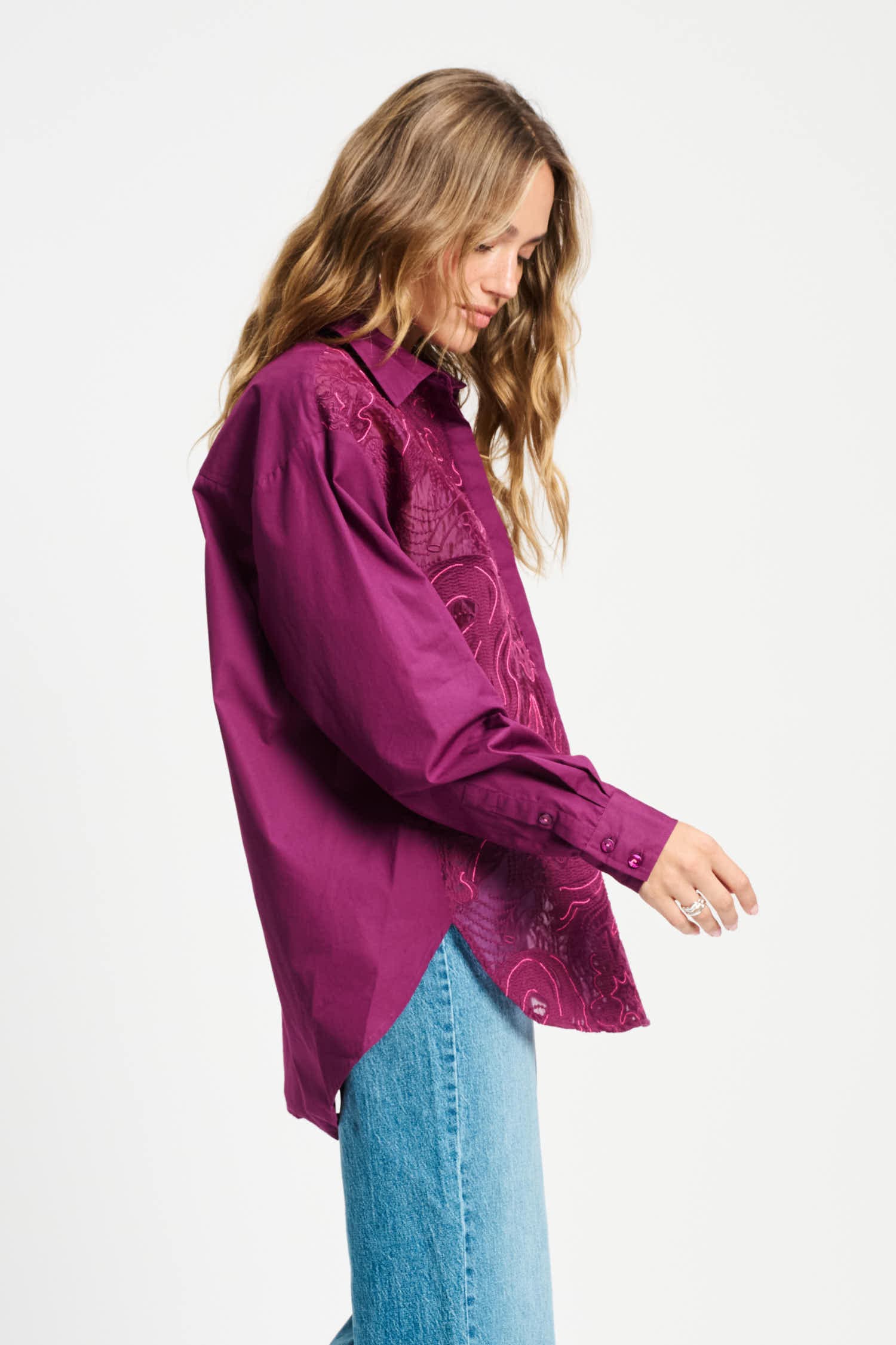 POM Amsterdam Blouses BLOUSE - Dashing Plum