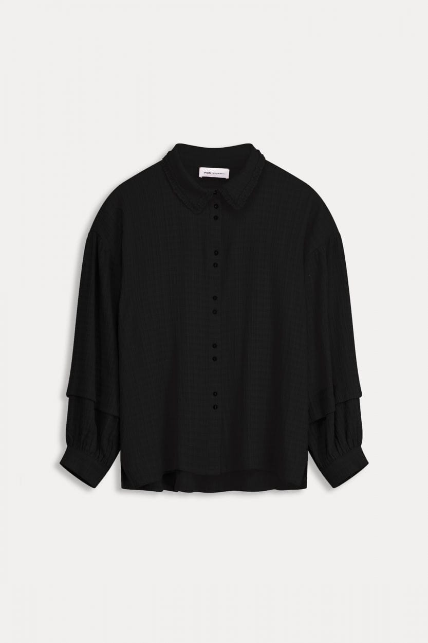 POM Amsterdam Blouses BLOUSE - Eternal Black