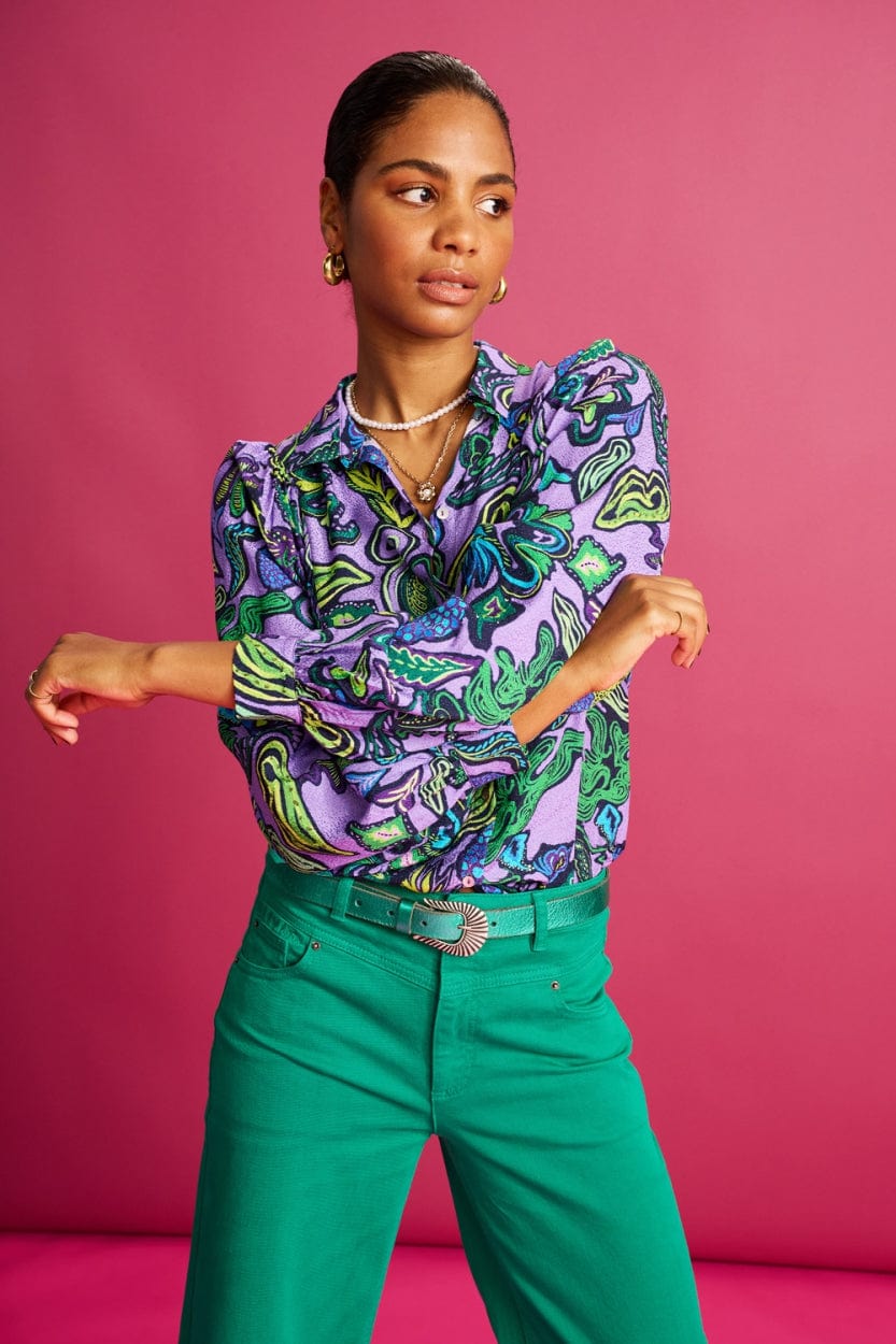 POM Amsterdam Blouses BLOUSE - Full Glow Lilac
