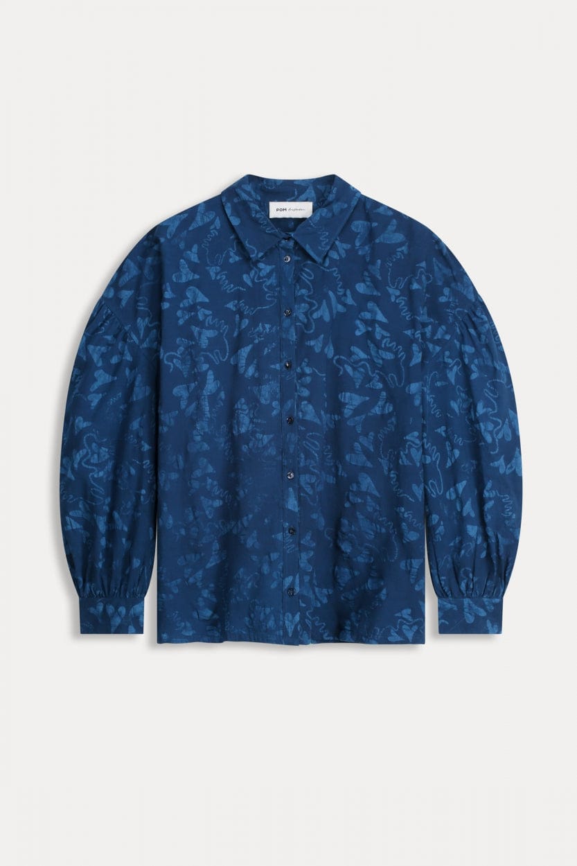 POM Amsterdam Blouses BLOUSE - Love Eternal Blue