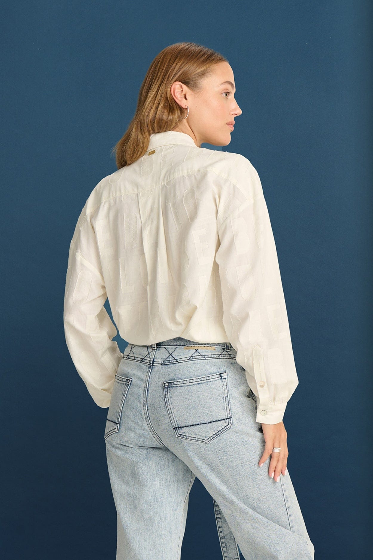 POM Amsterdam Blouses BLOUSE - Mila Dare to be Ecru