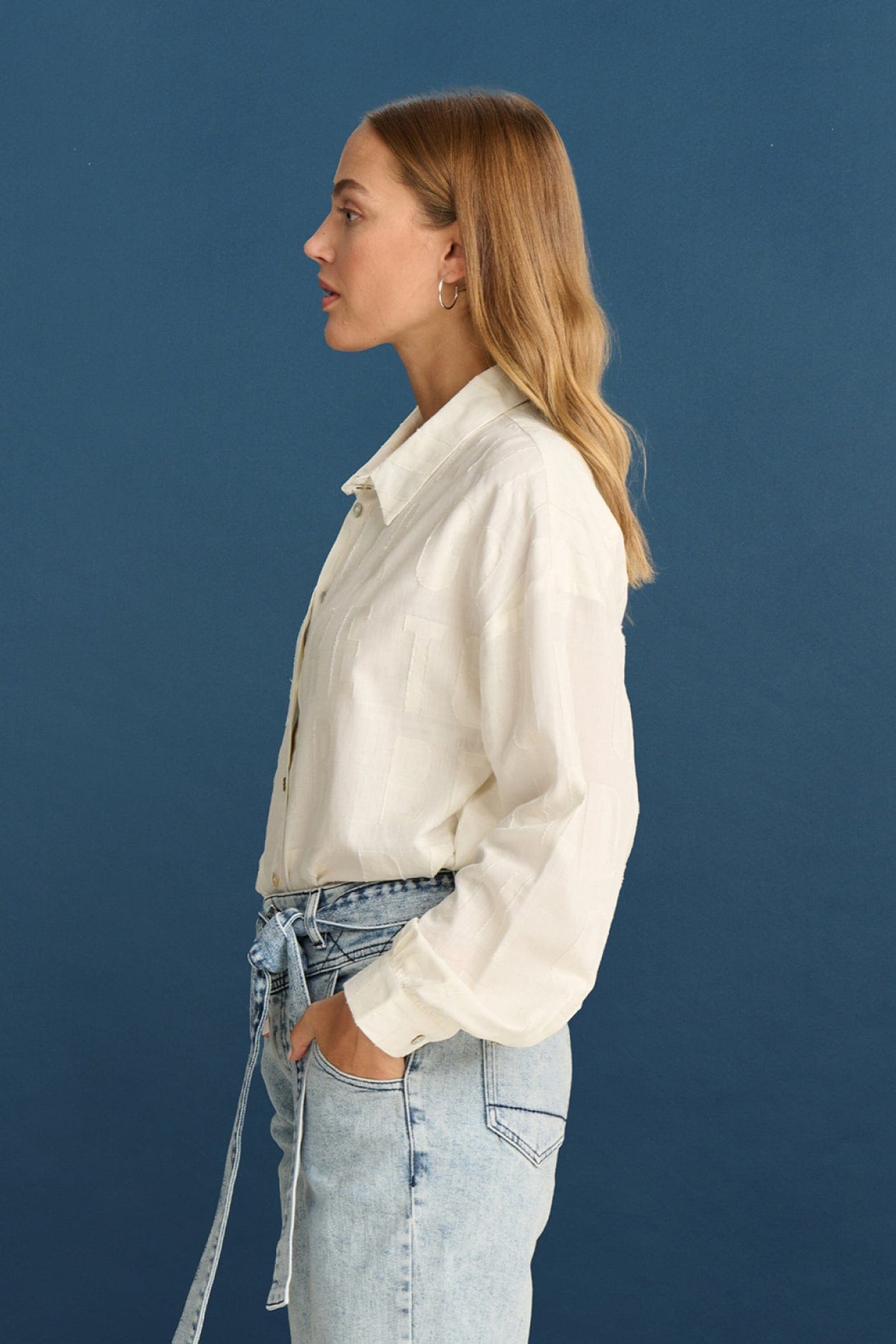 POM Amsterdam Blouses BLOUSE - Mila Dare to be Ecru