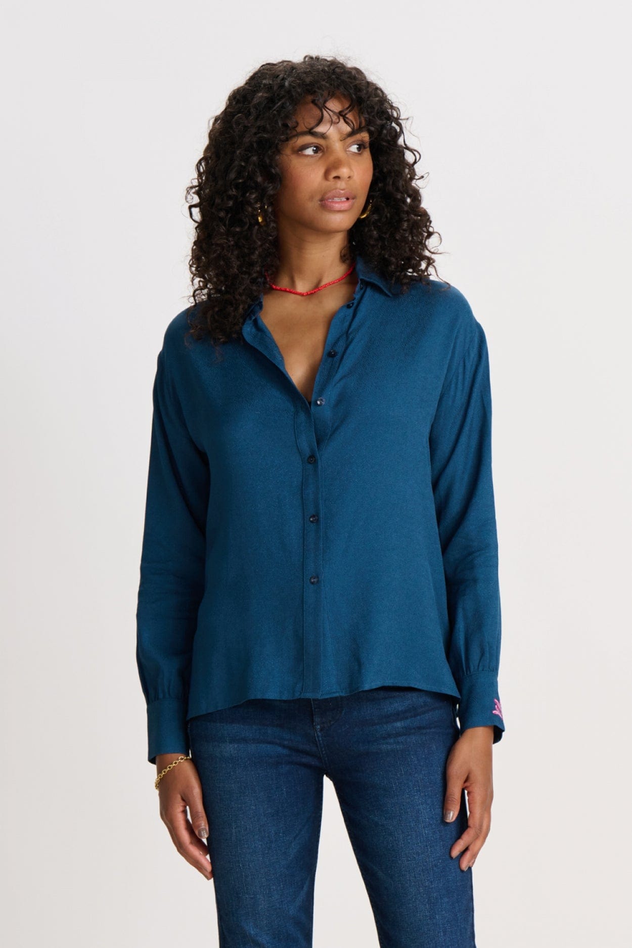 POM Amsterdam Blouses BLOUSE - Milly Eternal Blue