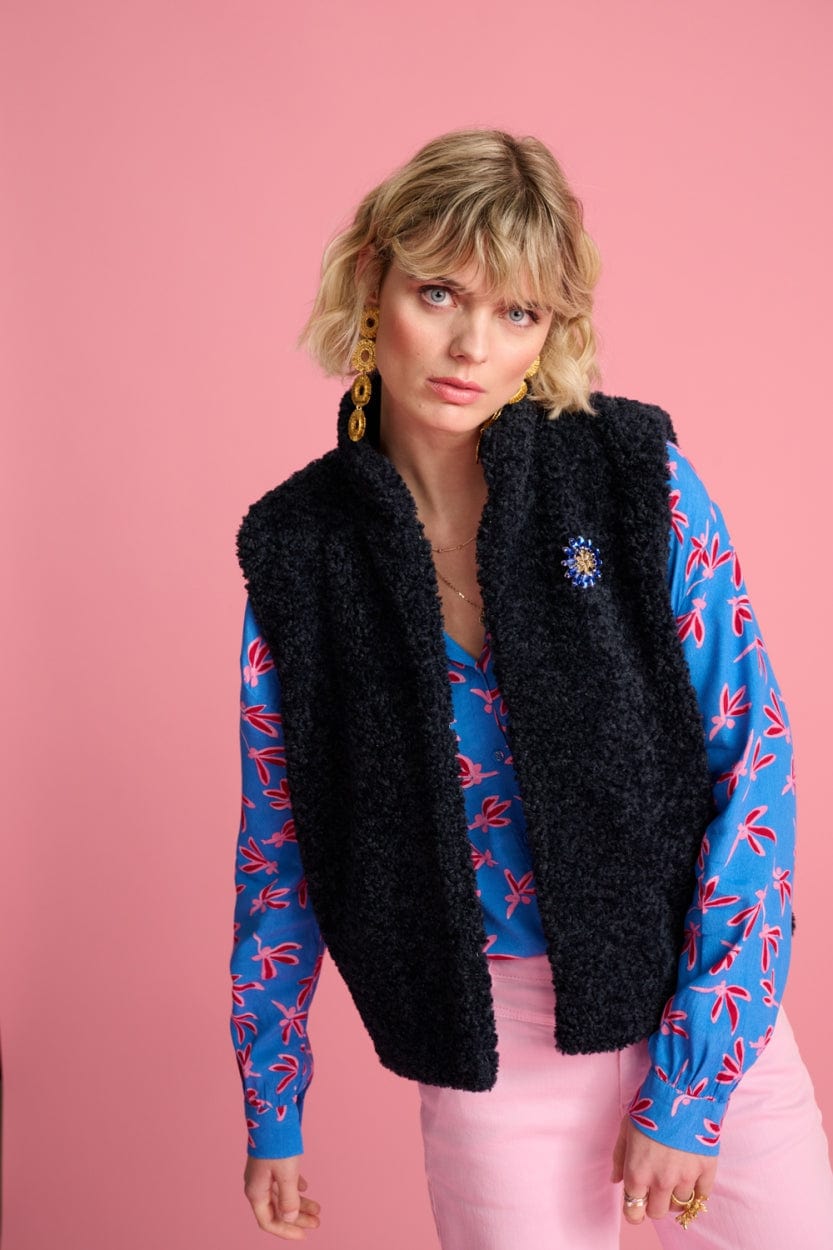POM Amsterdam Blouses BLOUSE - Milly Fly Away Blue