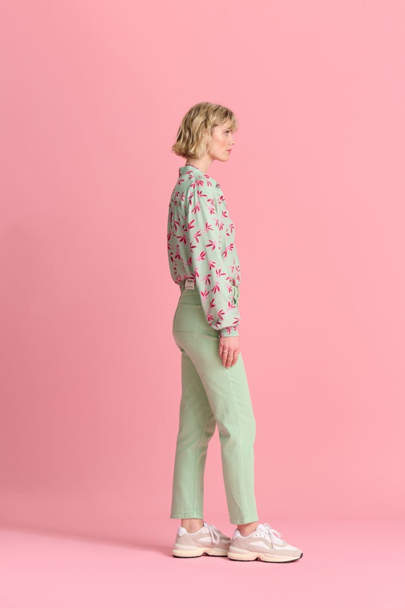 POM Amsterdam Blouses BLOUSE - Milly Fly Away Green