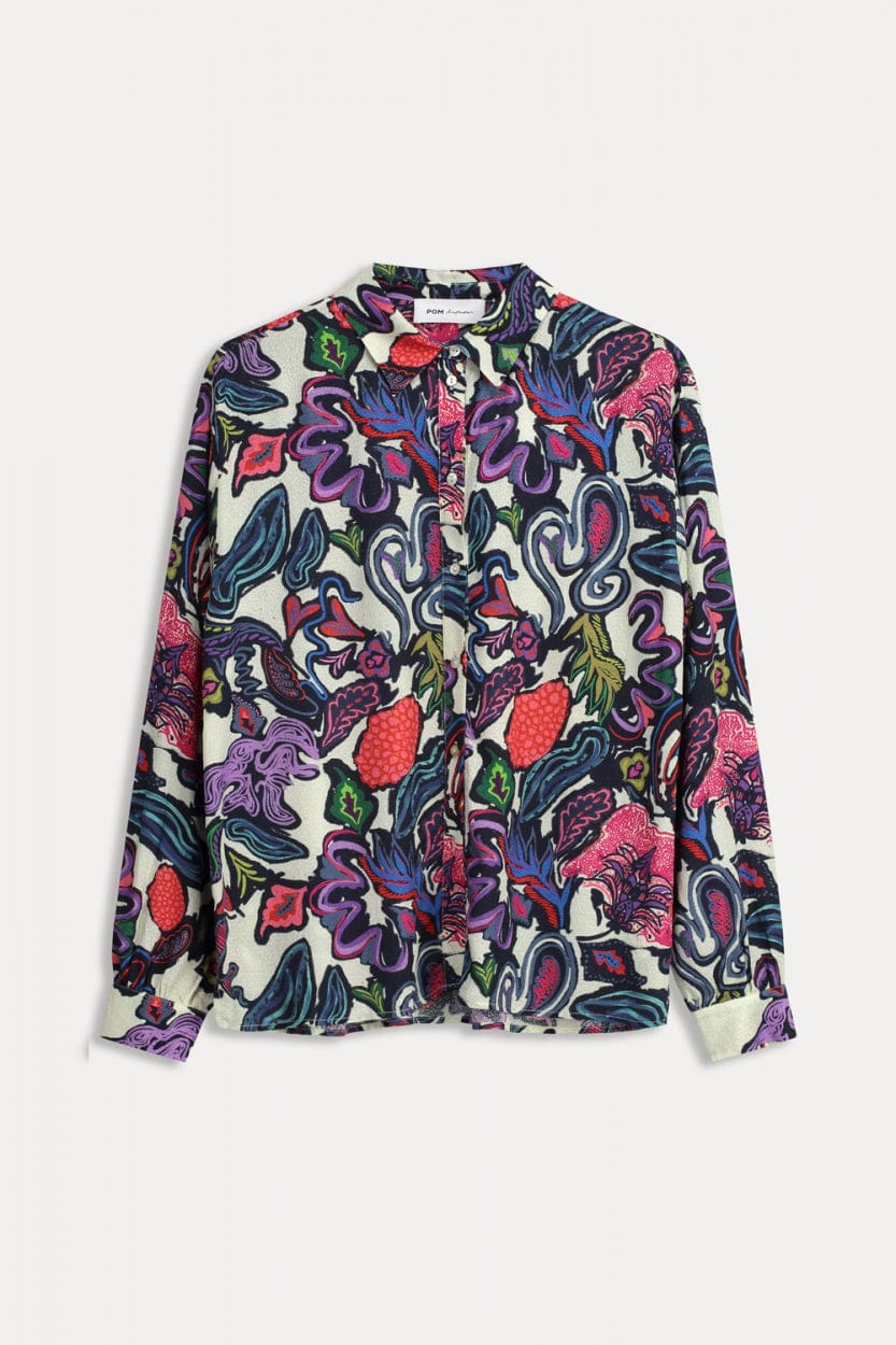 POM Amsterdam Blouses BLOUSE - Milly Full Glow Ecru
