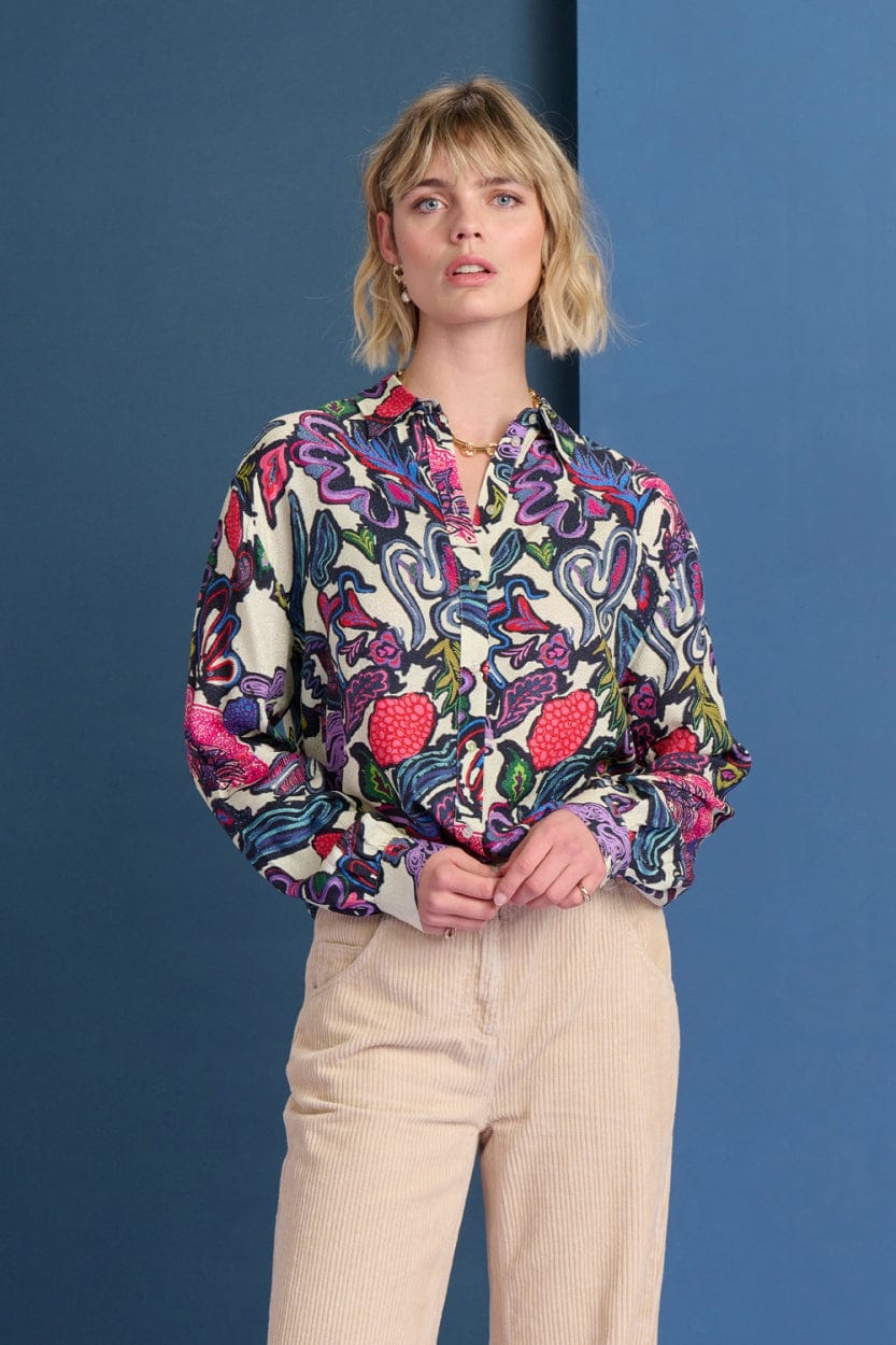 POM Amsterdam Blouses BLOUSE - Milly Full Glow Ecru