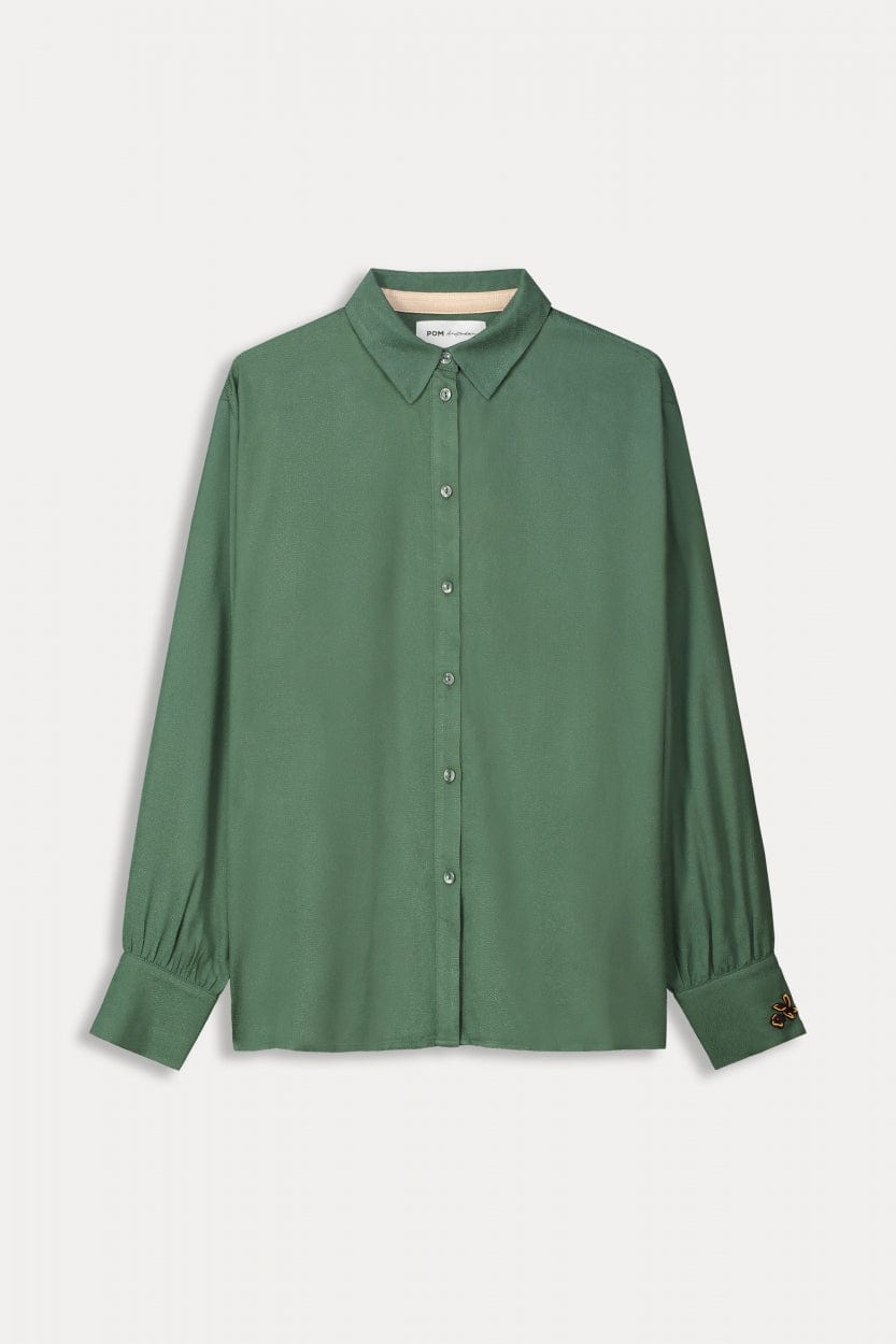 POM Amsterdam Blouses BLOUSE - Milly Mythical Green