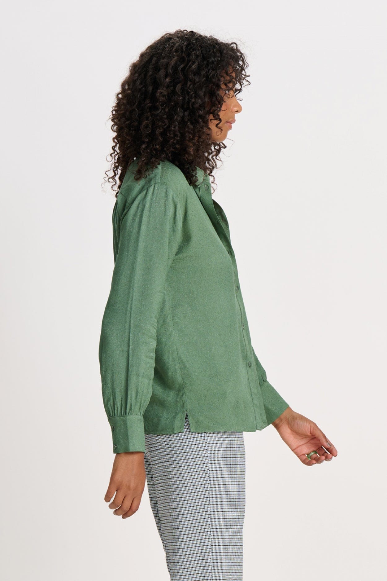 POM Amsterdam Blouses BLOUSE - Milly Mythical Green