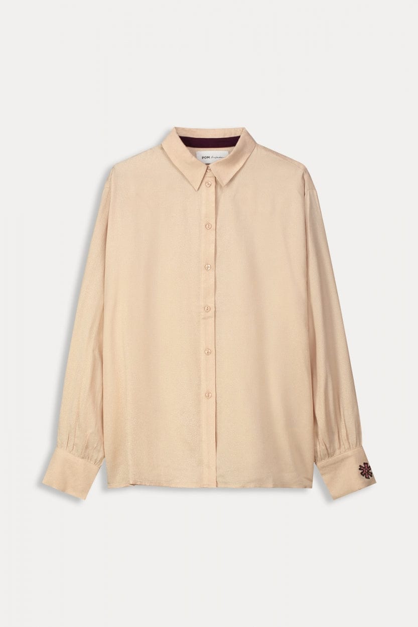 POM Amsterdam Blouses BLOUSE - Milly Smokey Sand