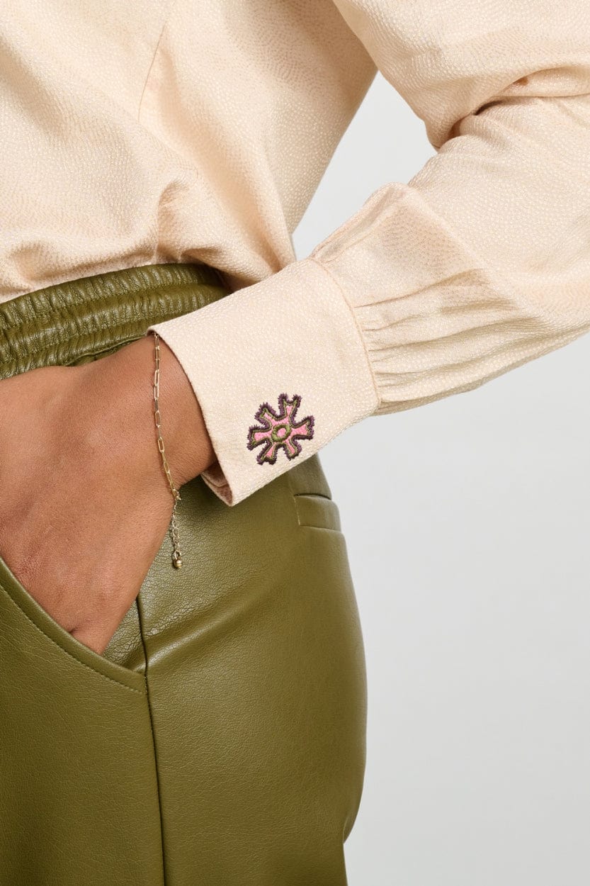 POM Amsterdam Blouses BLOUSE - Milly Smokey Sand