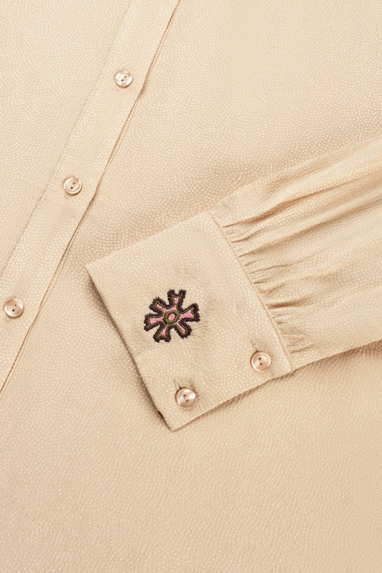 POM Amsterdam Blouses BLOUSE - Milly Smokey Sand