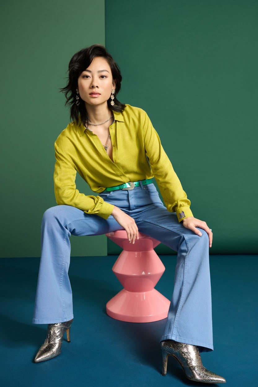 POM Amsterdam Blouses BLOUSE - Milly Titanium