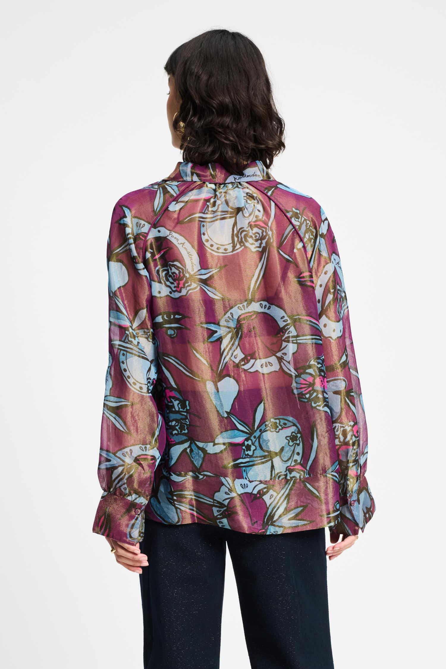 POM Amsterdam Blouses BLOUSE - Mystic Dinner Shimmer