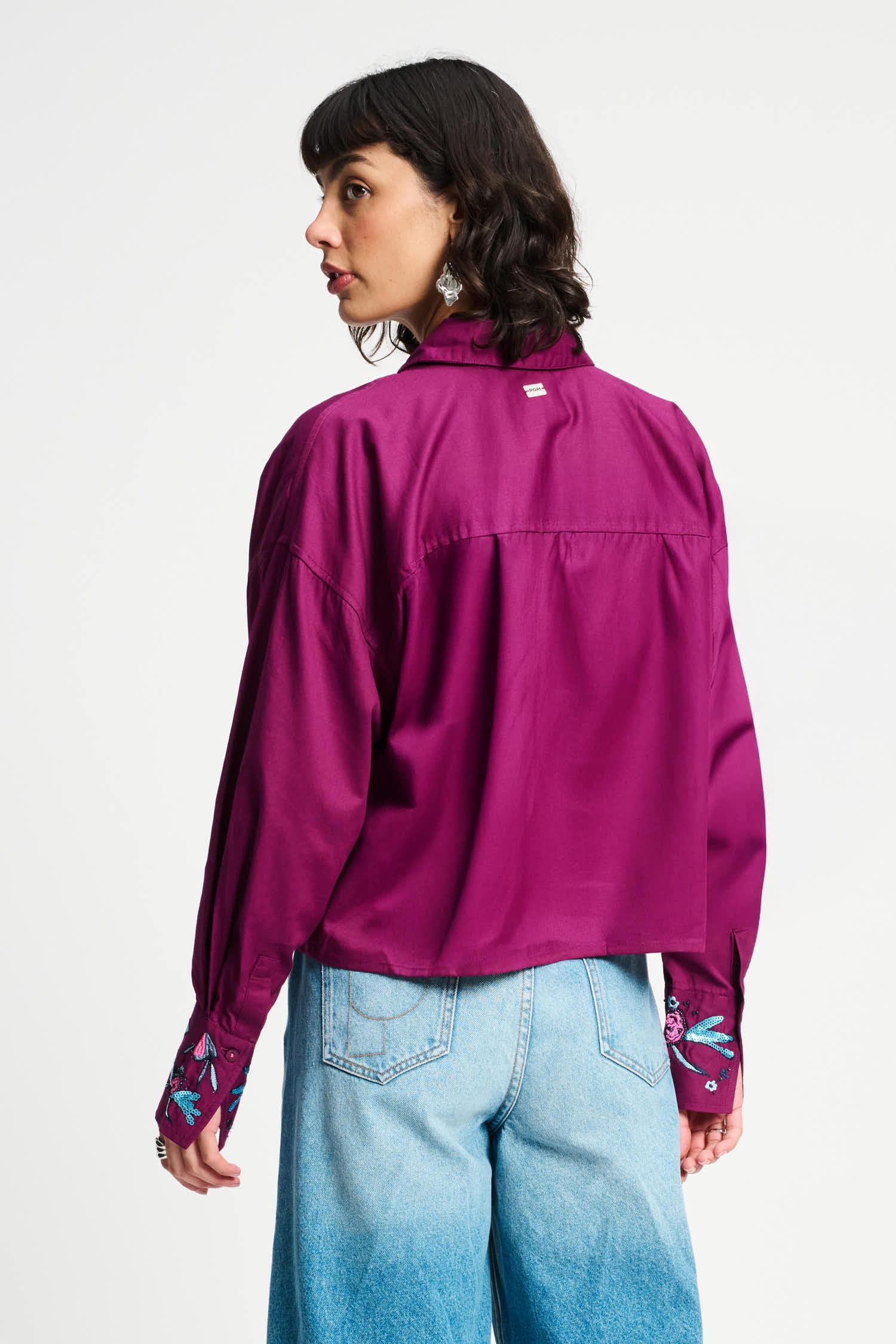 POM Amsterdam Blouses BLOUSE - Plum Melange