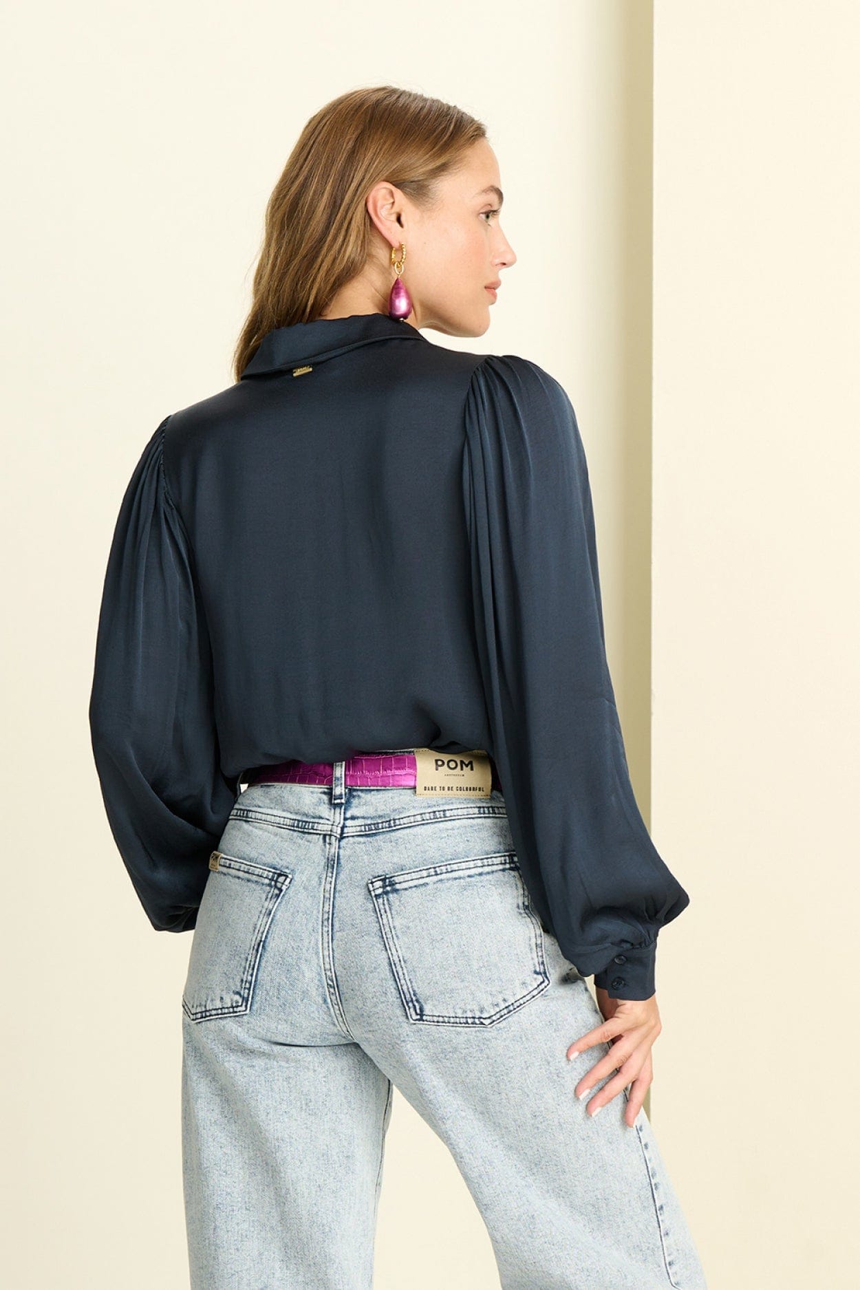POM Amsterdam Blouses BLOUSE - Ultra Blue