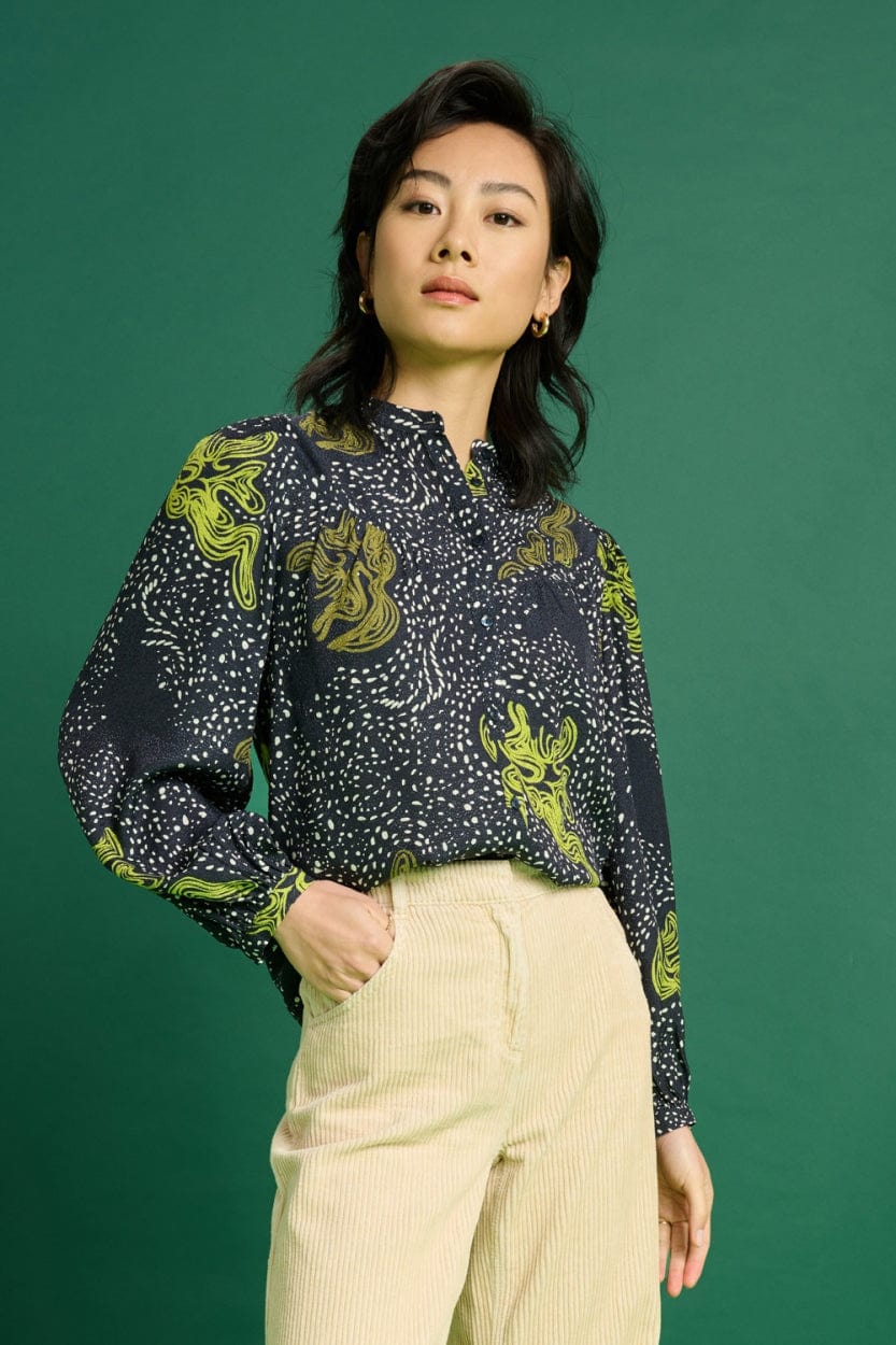 POM Amsterdam Blouses Blue / 34 BLOUSE - Eternity
