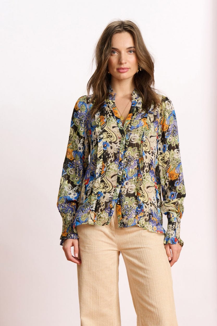 POM Amsterdam Blouses Multi colour / 34 BLOUSE - Gleaming Glory