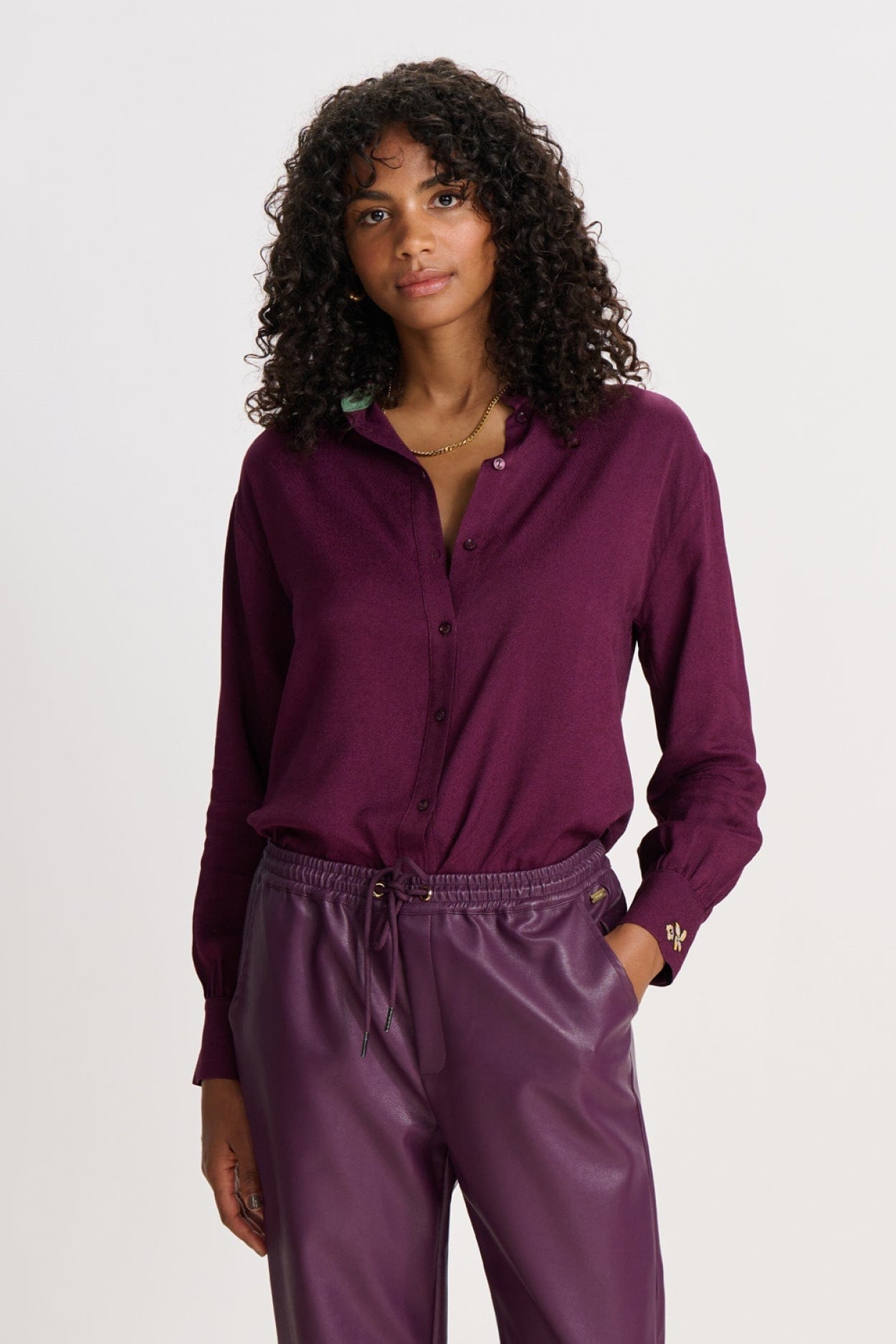POM Amsterdam Blouses Purple / 34 BLOUSE - Milly Winterbloom