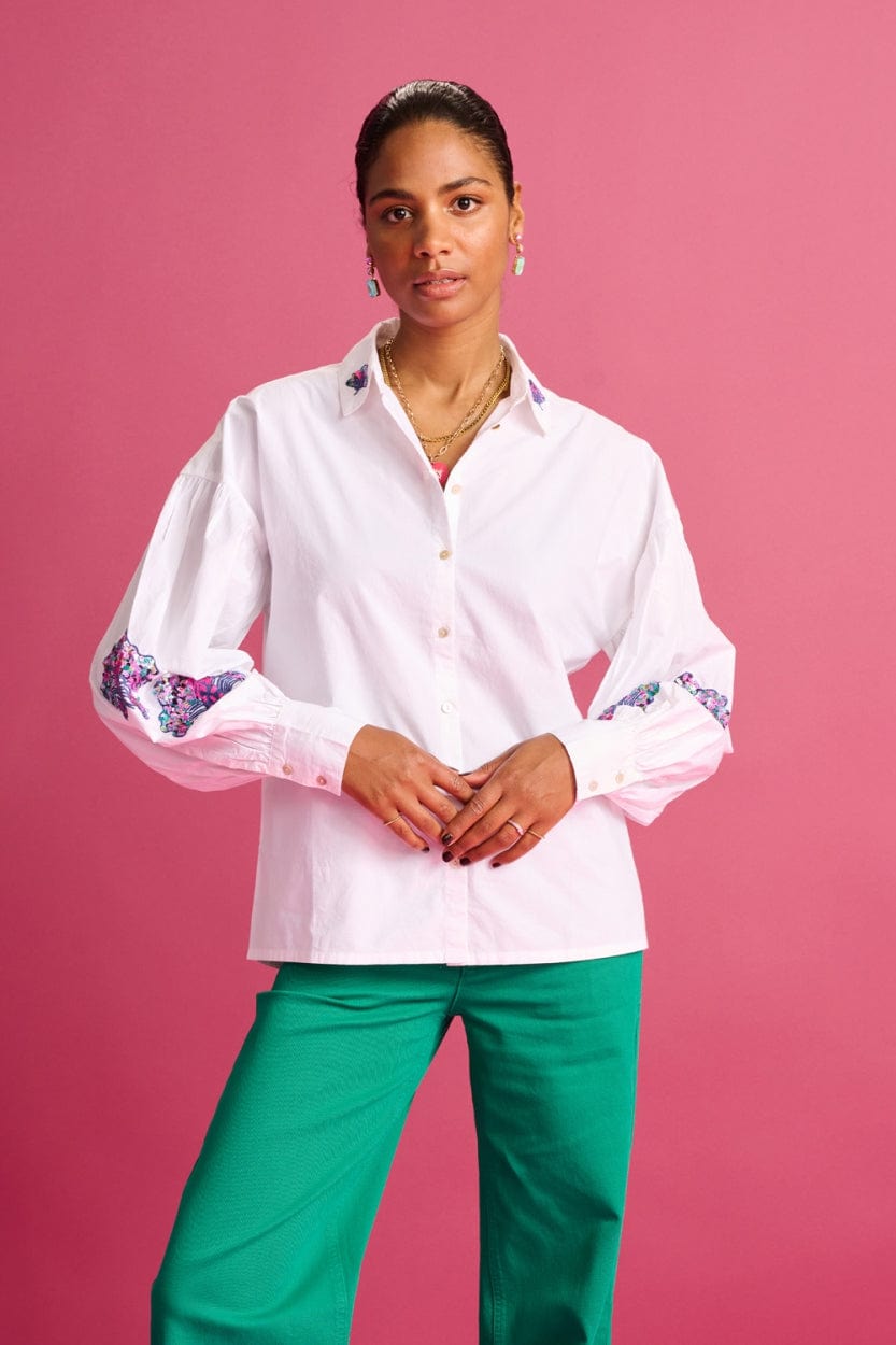 POM Amsterdam Blouses White / 34 BLOUSE - Maxime Ecru