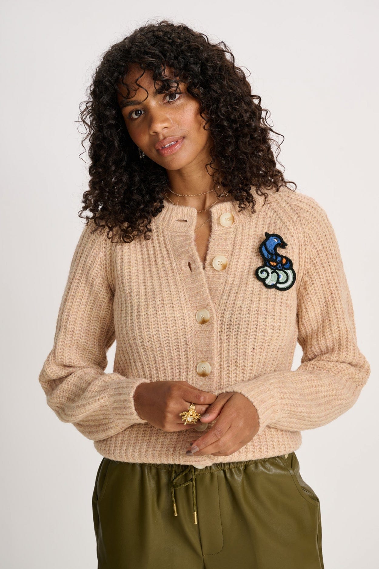 POM Amsterdam Cardigans Beige / 34 CARDIGAN - Glorious Sand