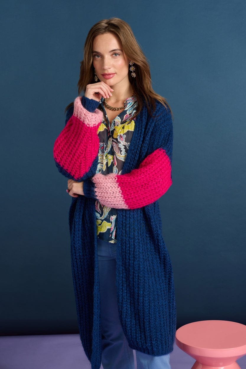 POM Amsterdam Cardigans CARDIGAN - Eternal Blue Blush