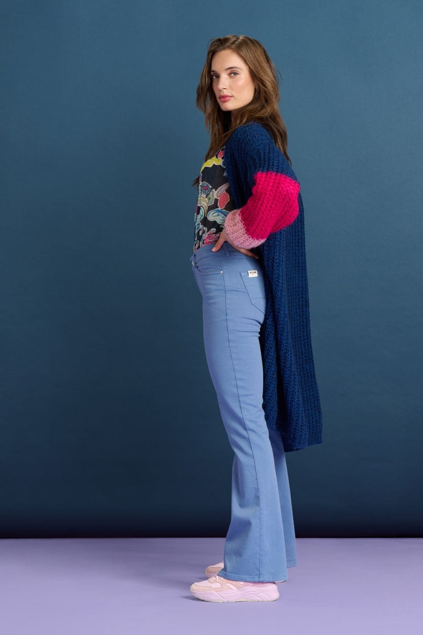 POM Amsterdam Cardigans CARDIGAN - Eternal Blue Blush