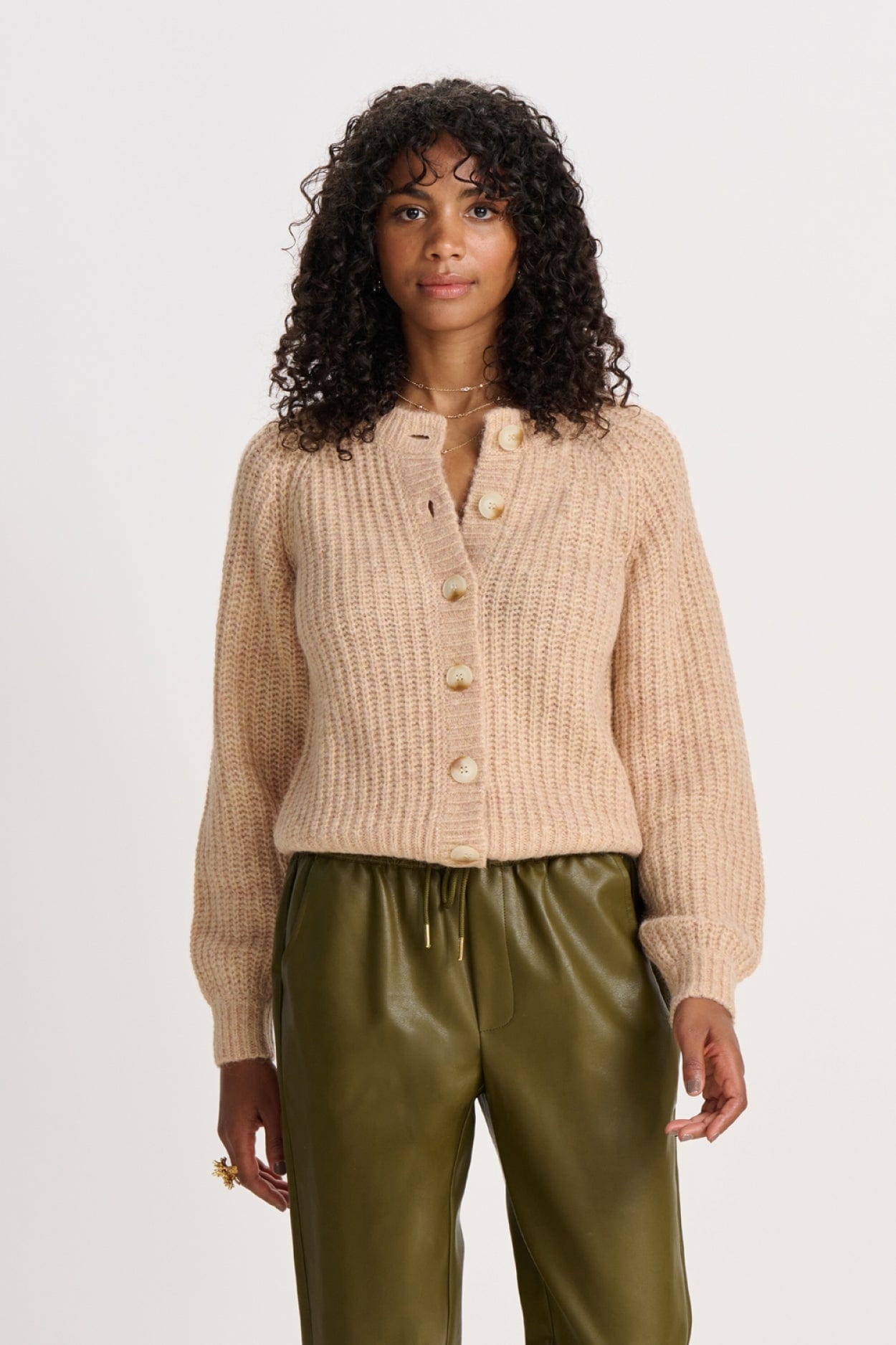 POM Amsterdam Cardigans CARDIGAN - Glorious Sand