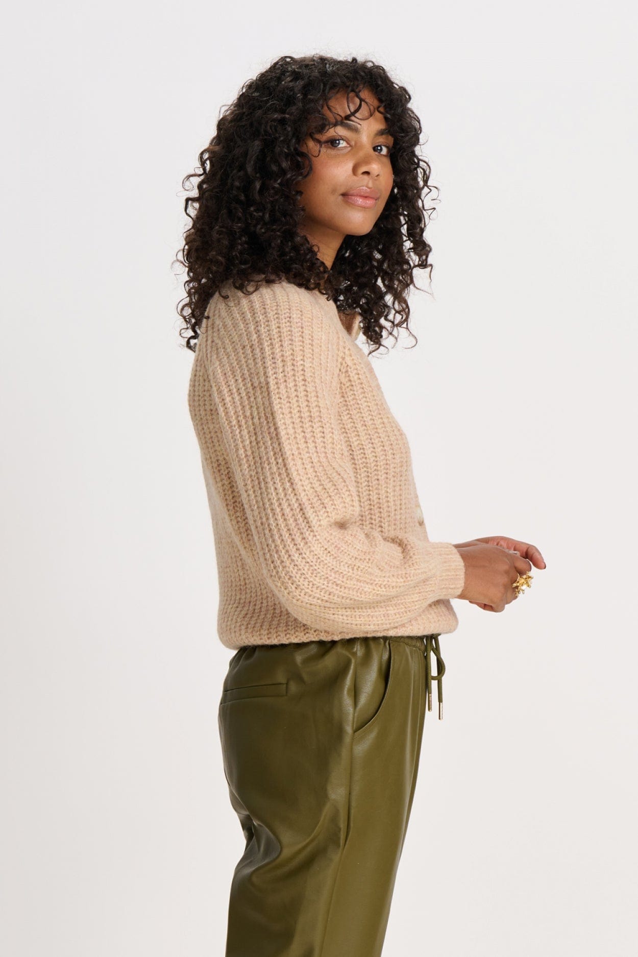 POM Amsterdam Cardigans CARDIGAN - Glorious Sand