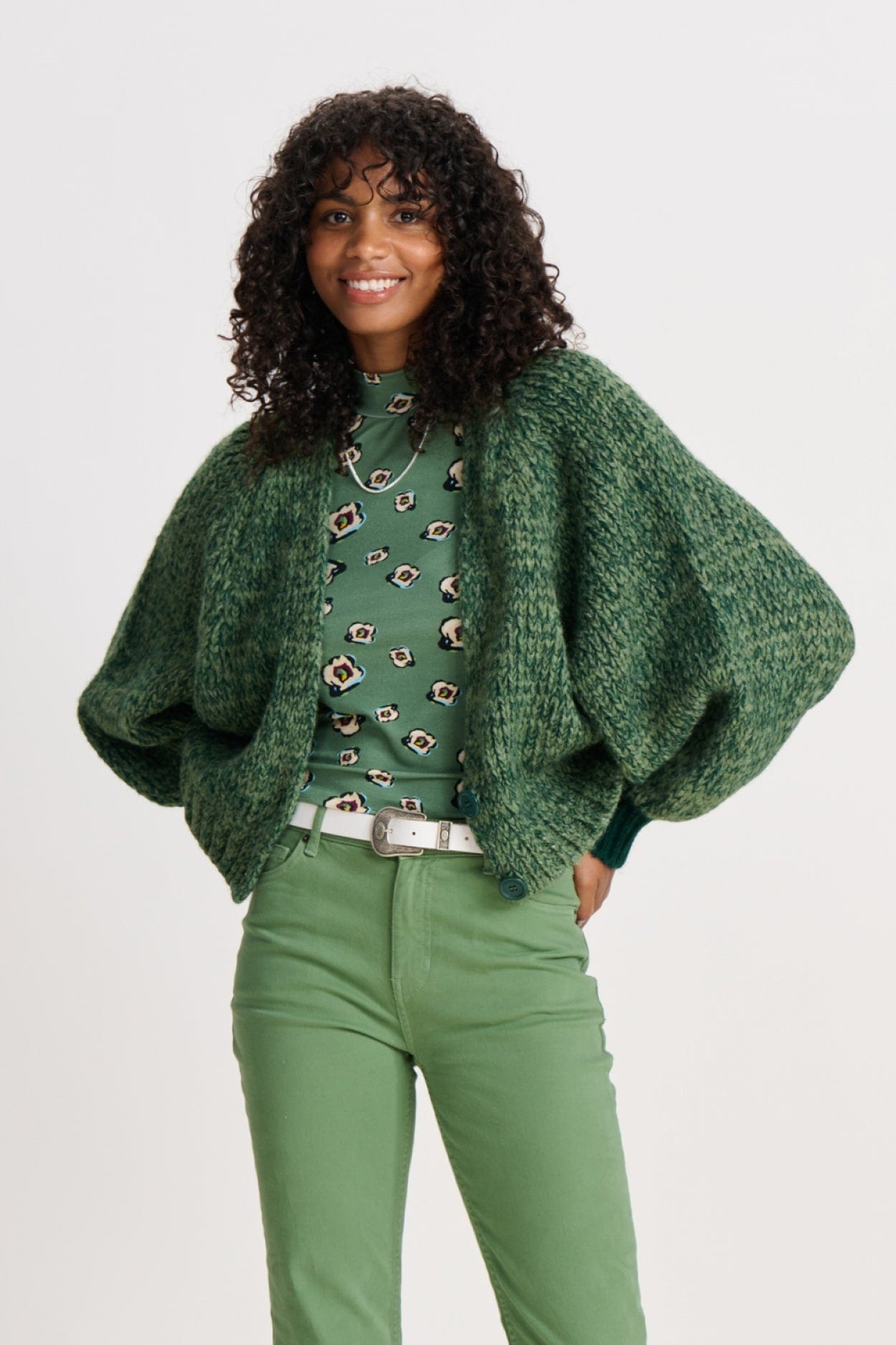 POM Amsterdam Cardigans CARDIGAN - Mythical Green