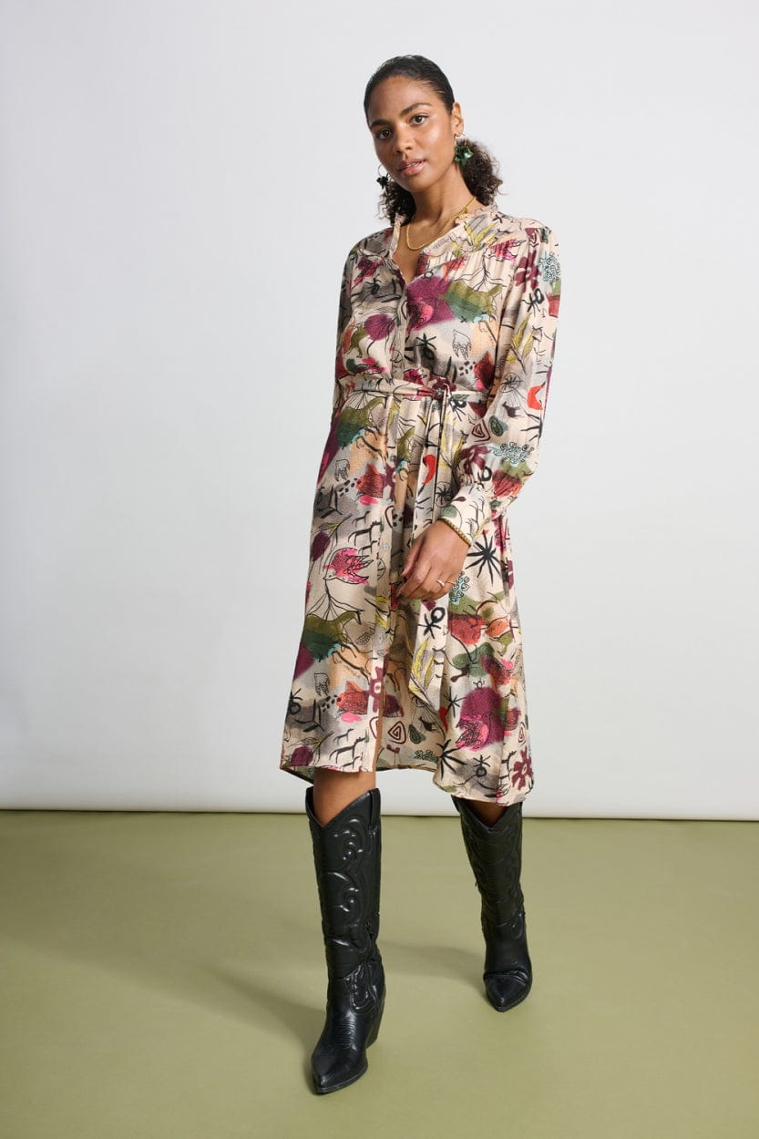 POM Amsterdam Dresses Beige / 34 ROBE - Fantastique Sand