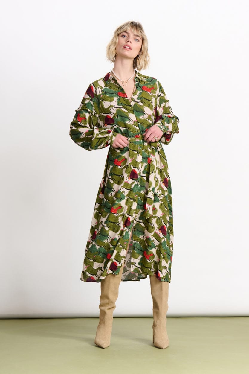 POM Amsterdam Dresses Beige / 34 ROBE - Murals Sand