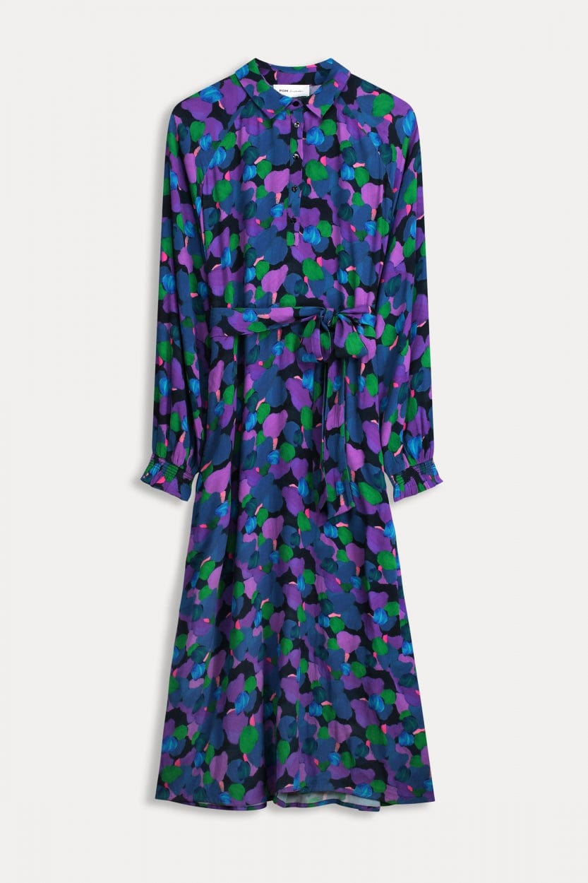 POM Amsterdam Dresses ROBE - Brushwork Lilac