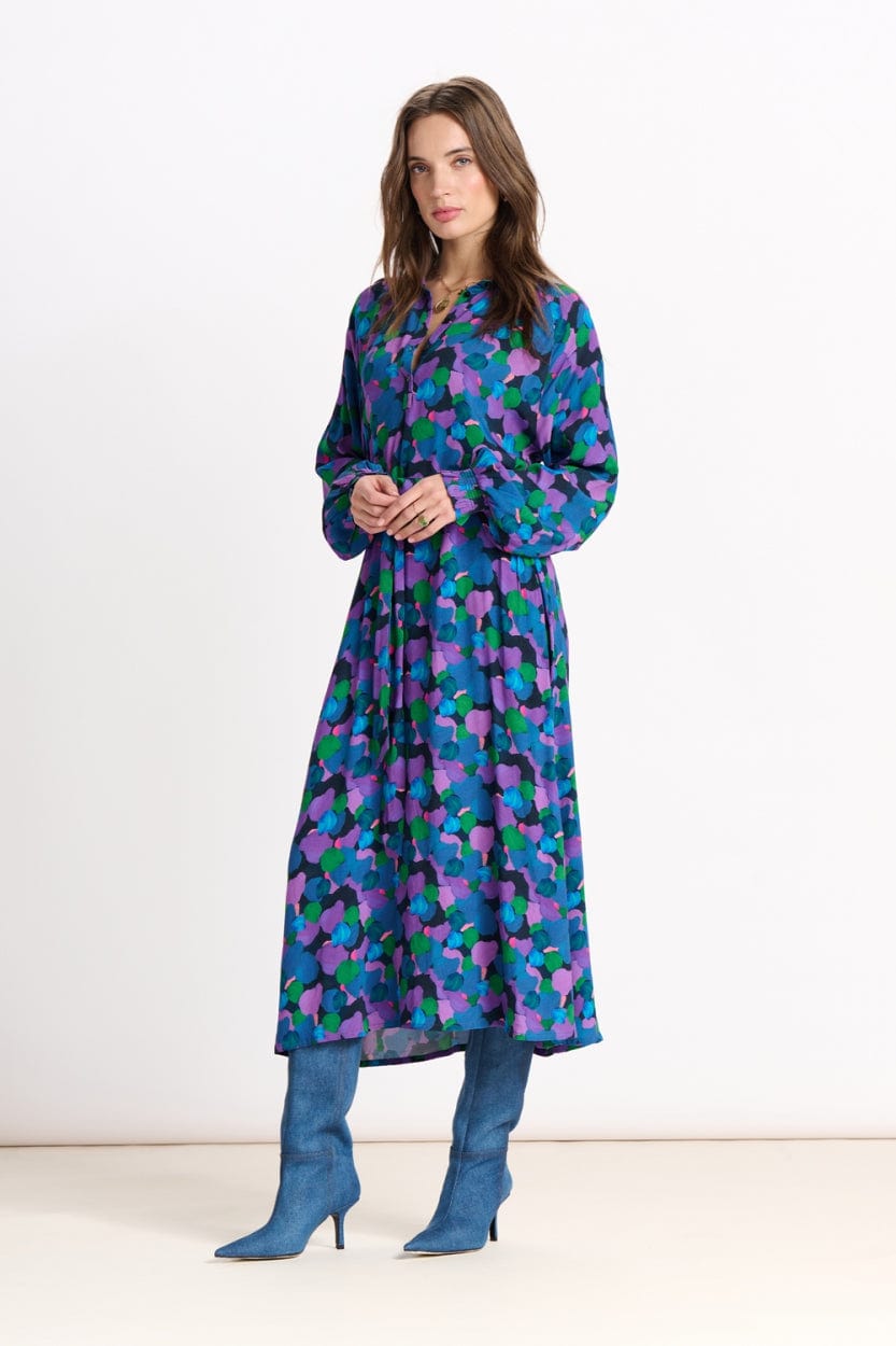 POM Amsterdam Dresses ROBE - Brushwork Lilac