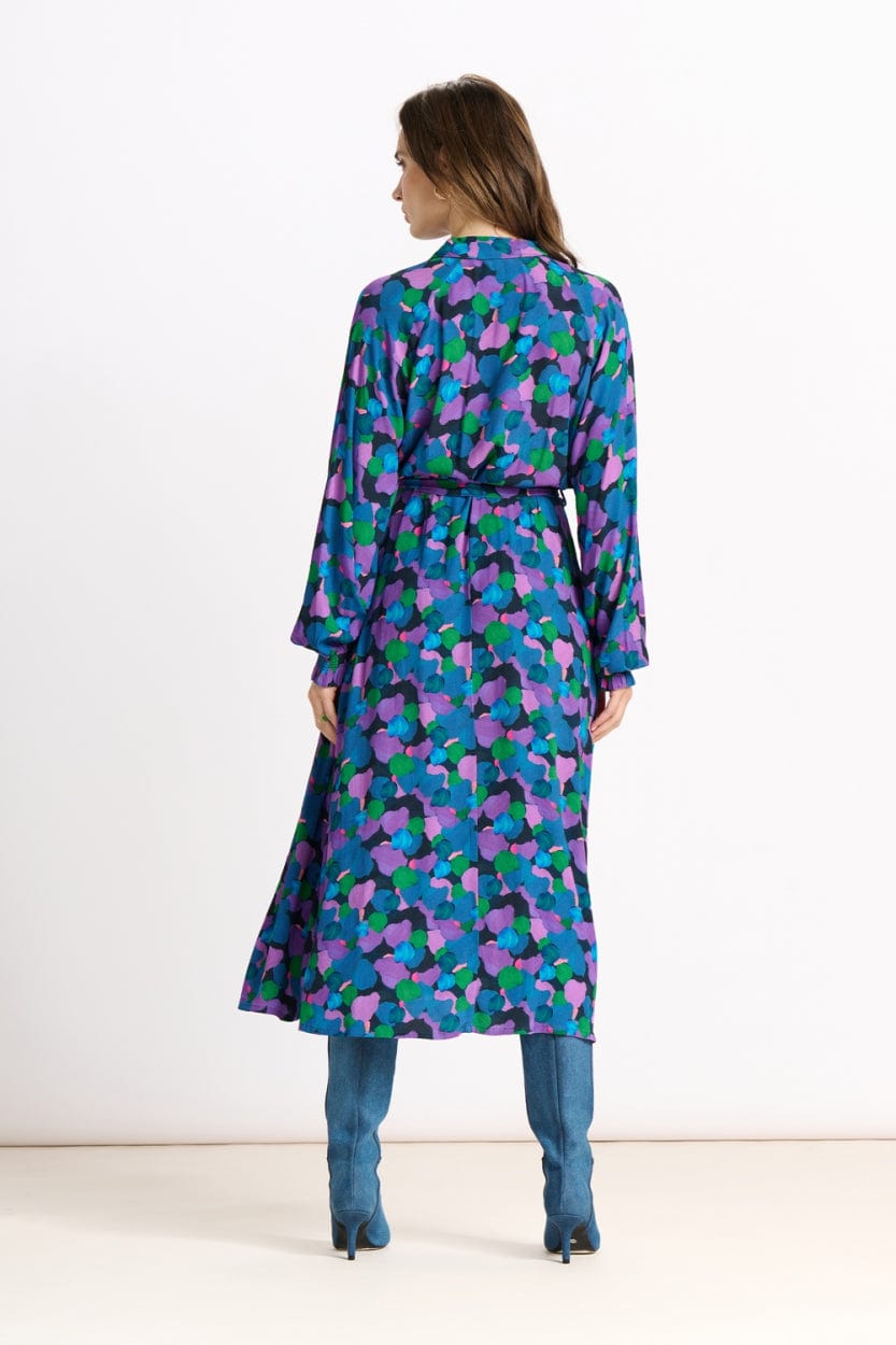 POM Amsterdam Dresses ROBE - Brushwork Lilac