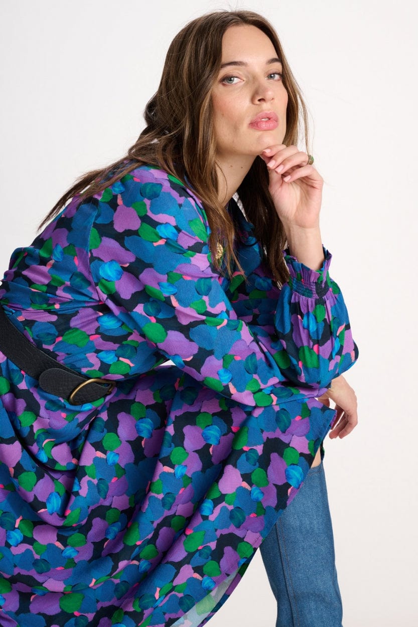 POM Amsterdam Dresses ROBE - Brushwork Lilac