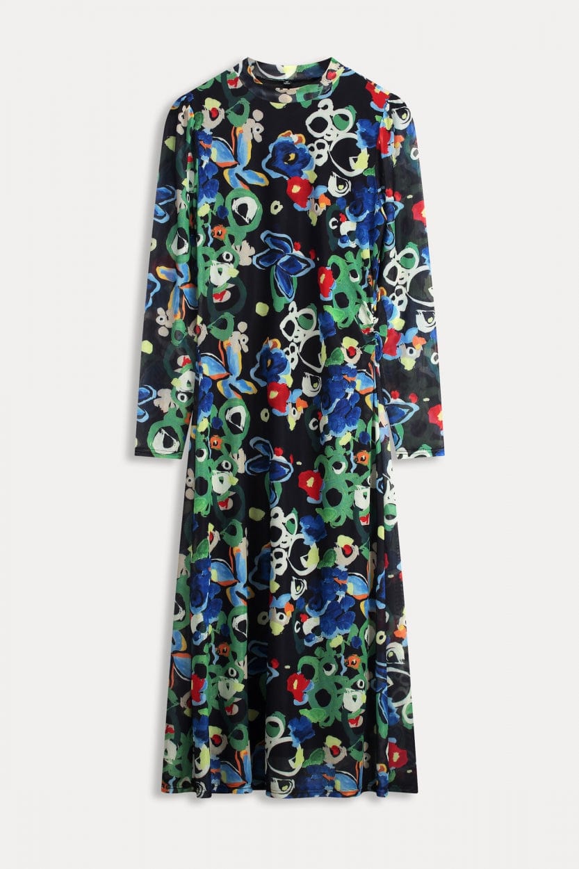 POM Amsterdam Dresses ROBE - Flower Glory Multi Slim
