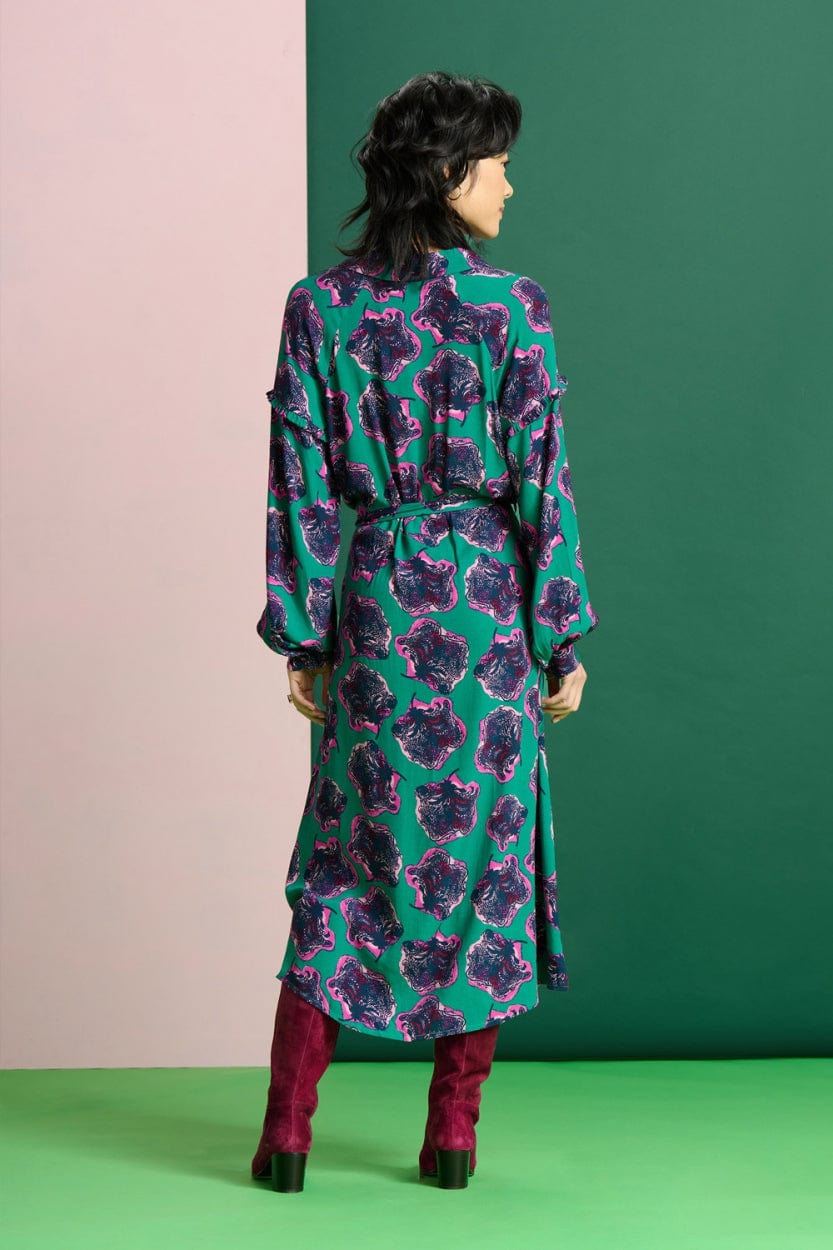 POM Amsterdam Dresses ROBE - Flower Pop Pink