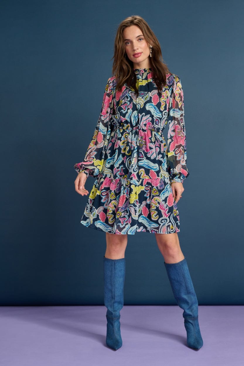 POM Amsterdam Dresses ROBE - Full Glow Deep Blue