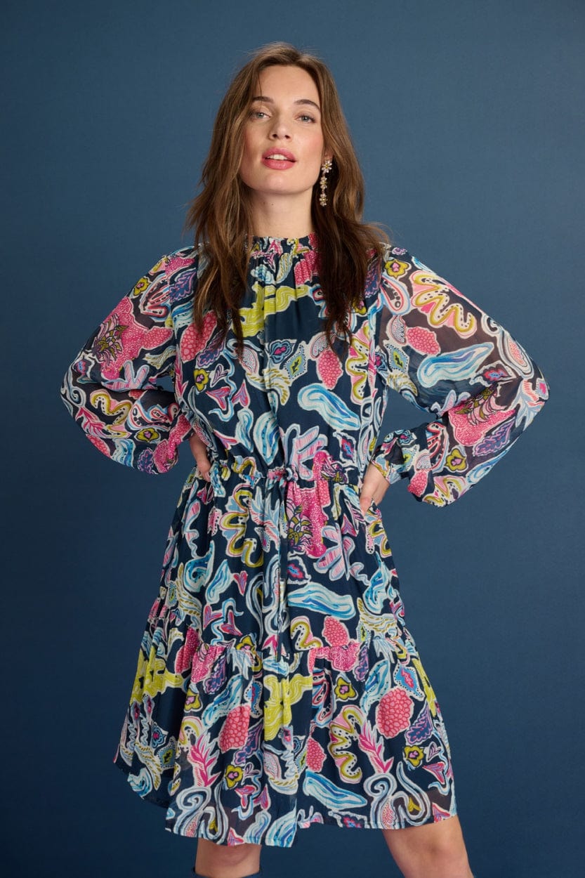 POM Amsterdam Dresses ROBE - Full Glow Deep Blue