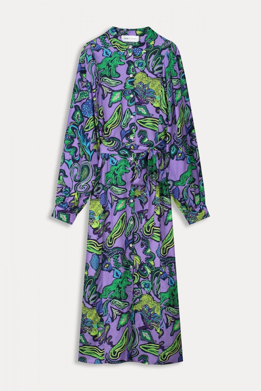 POM Amsterdam Dresses ROBE - Full Glow Lilac