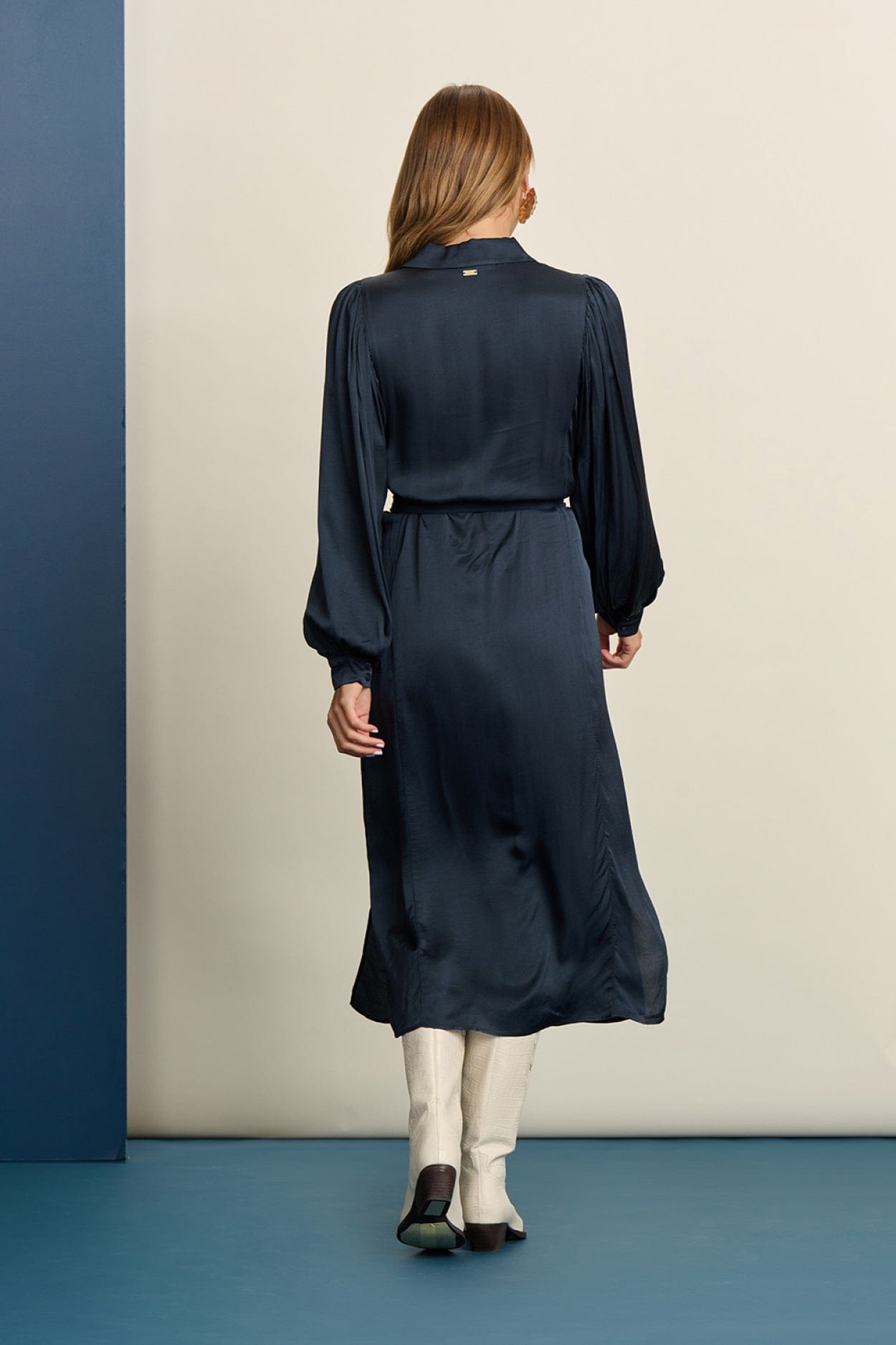 POM Amsterdam Dresses ROBE - Jacky Blue