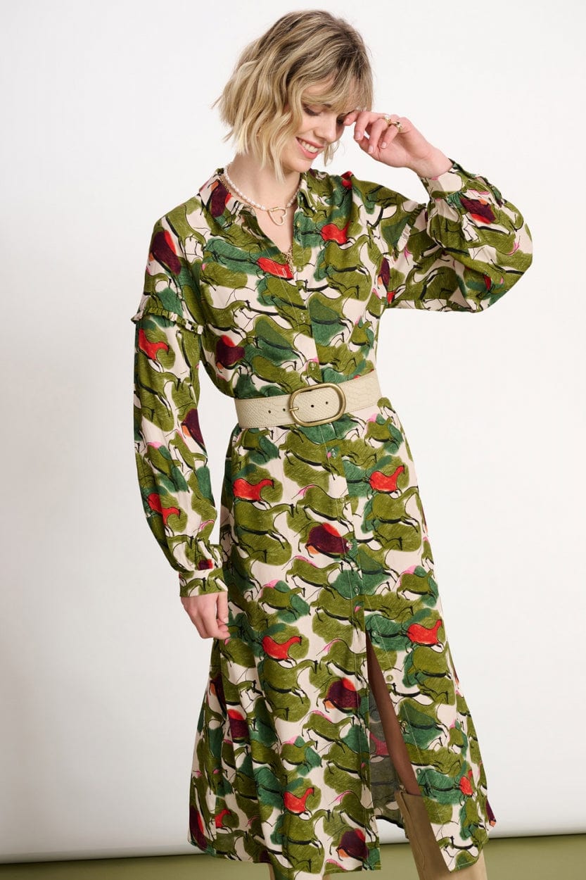 POM Amsterdam Dresses ROBE - Murals Sand