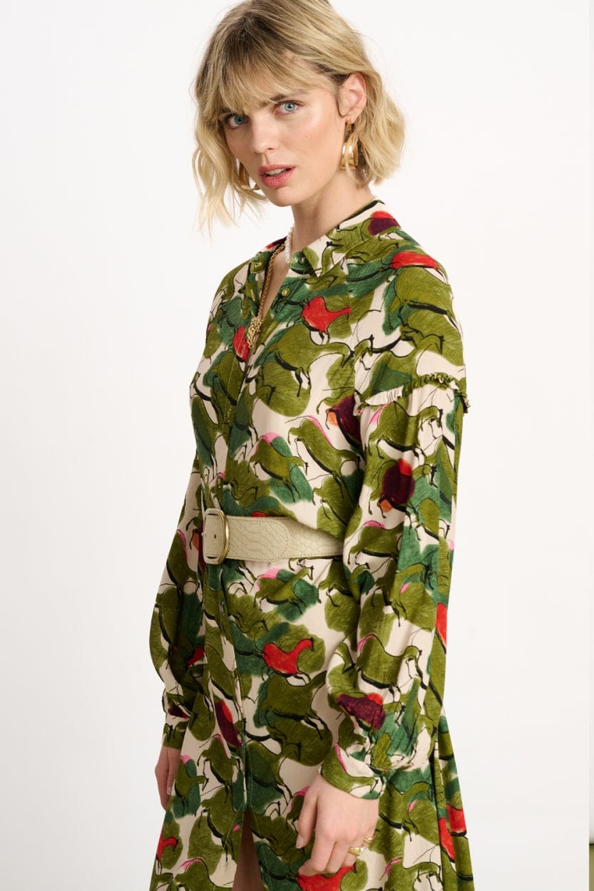 POM Amsterdam Dresses ROBE - Murals Sand