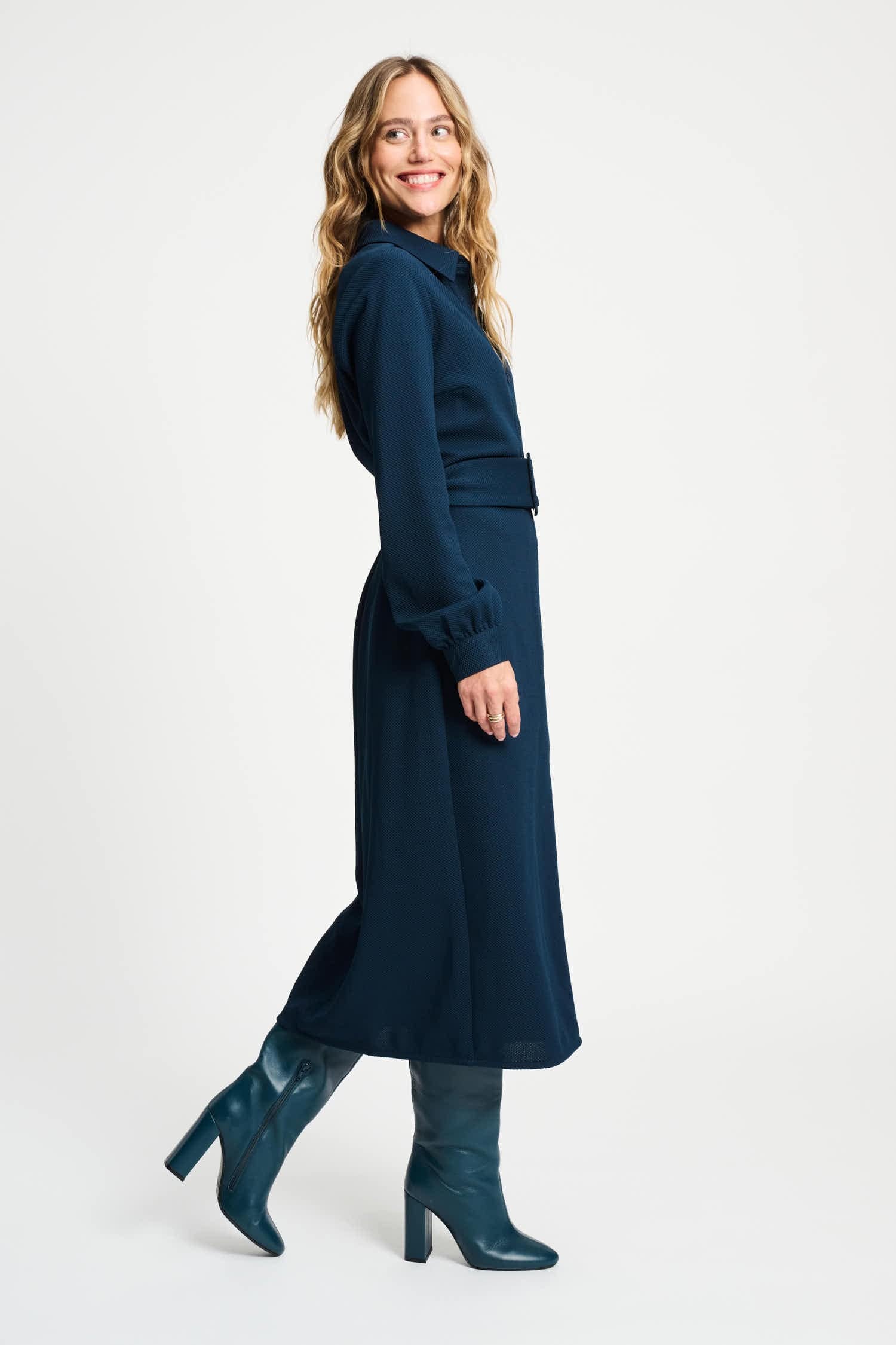 POM Amsterdam Dresses ROBE - Nightfall Blue