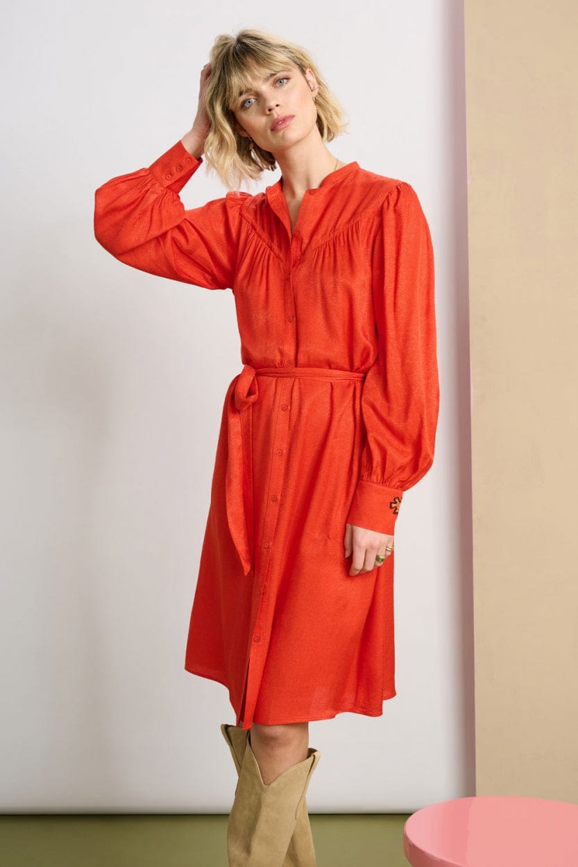 POM Amsterdam Dresses ROBE - Phoenix Red