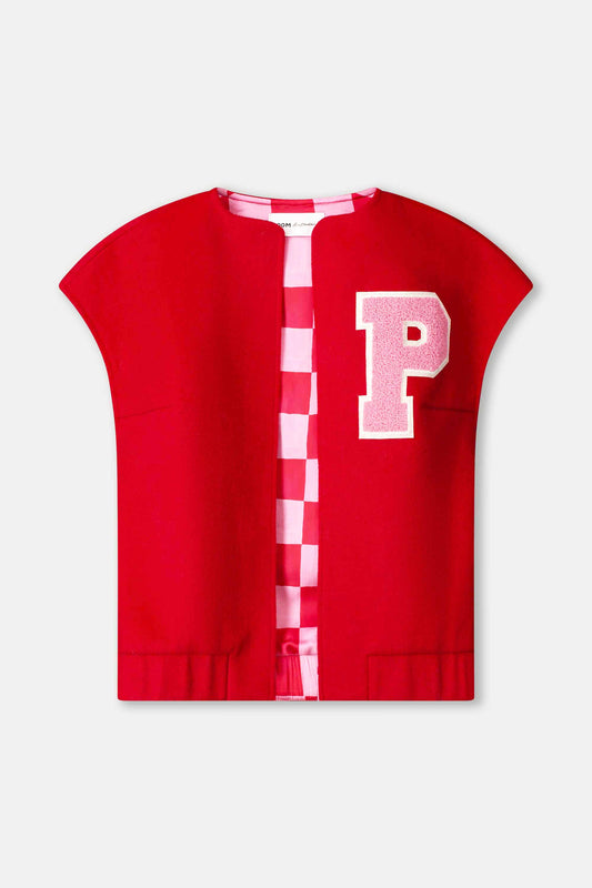 POM Amsterdam Gilets GILET - Baseball Chili Red
