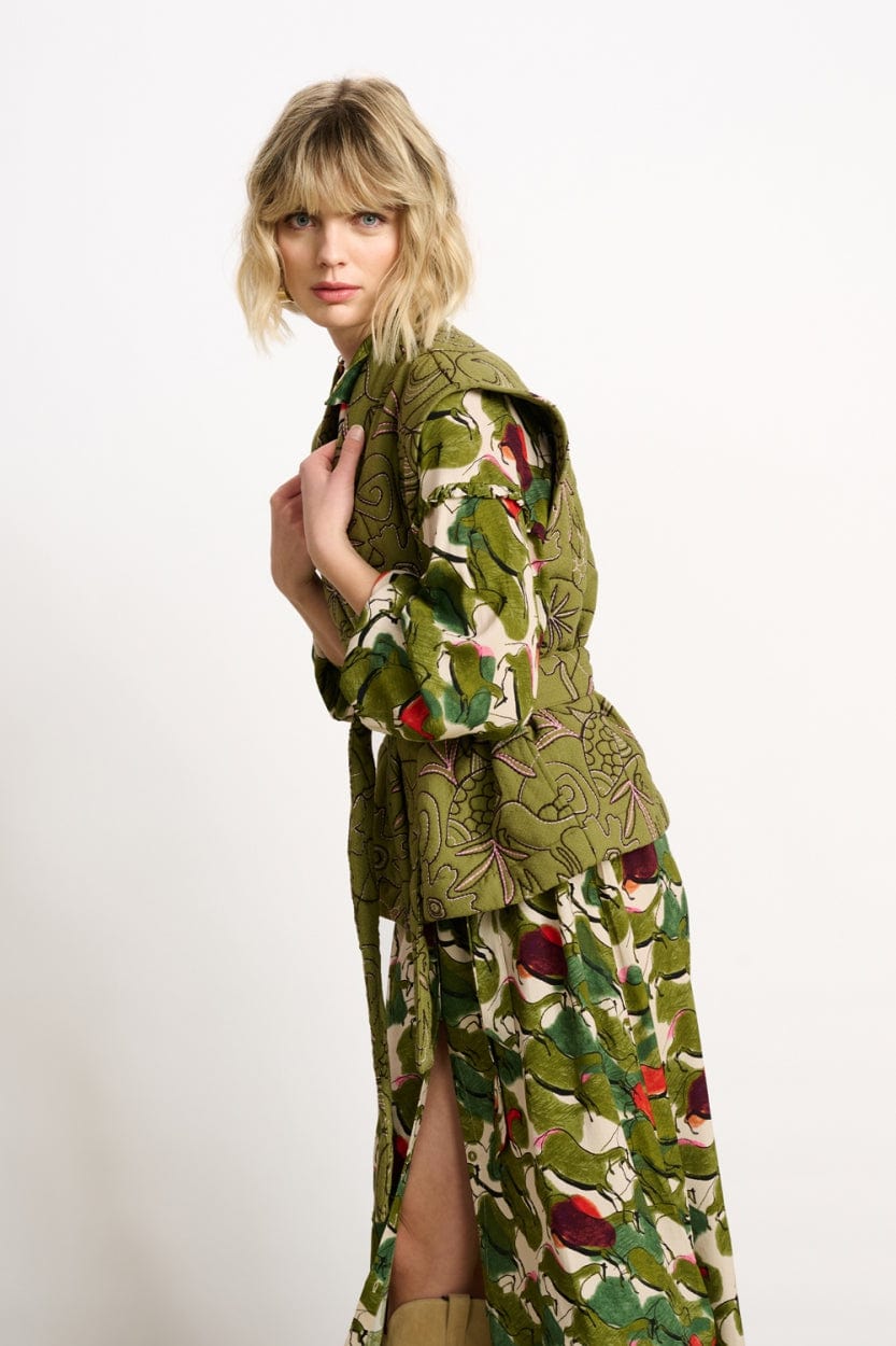 POM Amsterdam Gilets GILET - Dreams Olive Green
